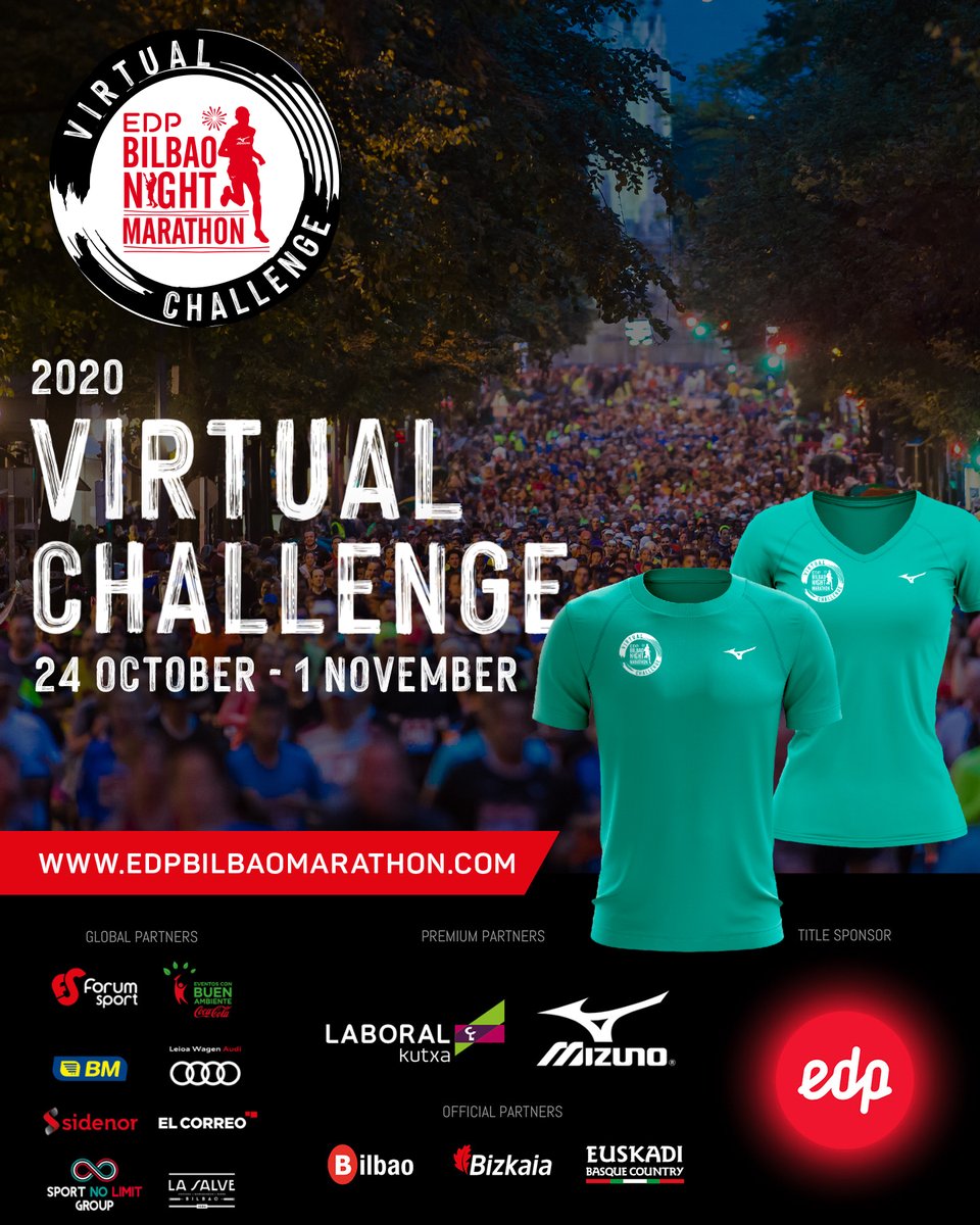 Mizuno será un año más el patrocinador técnico de la EDP Bilbao Nigth Marathon. La prueba de 2020 será en formato virtual y al inscribirte puedes conseguir la camiseta oficial de Mizuno, diseñada para la carrera. ▶️https://t.co/BwMFBrkOd9
@BilbaoMarathon
#Mizuno #EDPBNM20 https://t.co/WmmACeYzCp