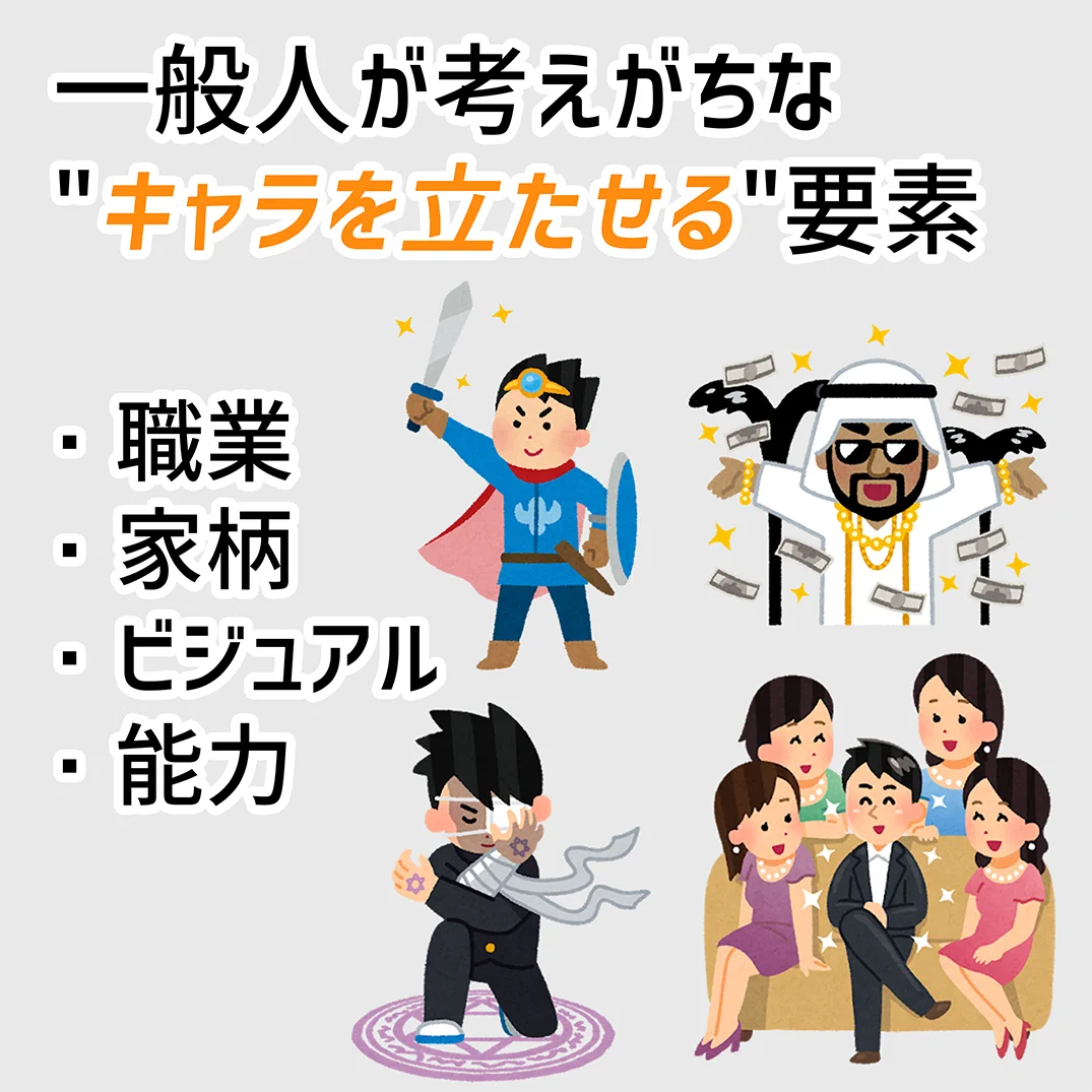 創作活動を趣味にしている人の参考になりそう！キャラ作りにおける大切な要素！
