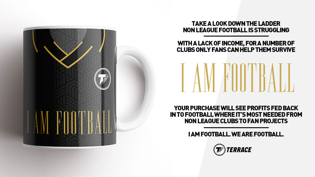 This brand has taught us, fans are everything and can make serious change.

I AM FOOTBALL.

Every purchase will see profit fed to clubs &amp; fan projects who need it most, with updates on what we have achieved.

Order >> theterracestore.com/products/i-am-…

Retweets appreciated.

Thank you.
TT