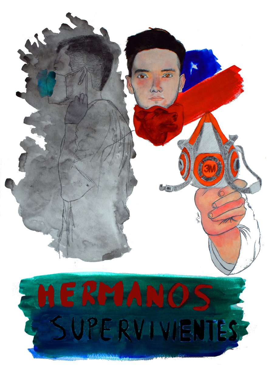 SemiGarciart's tweet photo. Hermanos supervivientes.
Gracias a @CatoneMauro por hacer de modelo y ser compañero de doble confinamiento.

Survivors Bros. Thanks to @CatoneMauro for modeling and being a companion in double confinement. #illustration #art #chileresiste #tfg #semigarcia #Chile #chileprotest https://t.co/0tdsQs4LX7