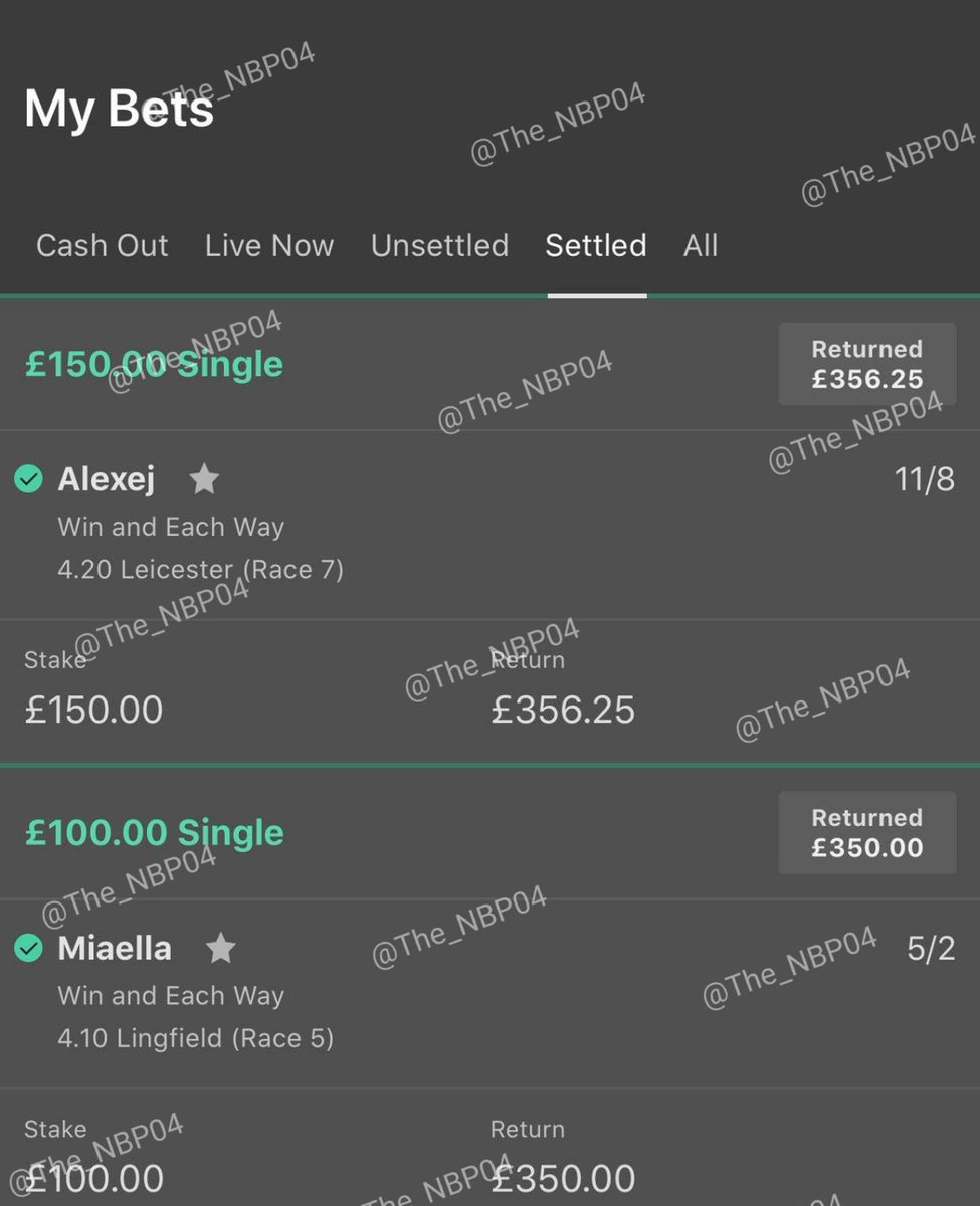 The_NBP04's tweet photo. Just a standard Tuesday for the NBP. Who wants some more selections like this? We have one going tomorrow, follow to find out 🏇💸 #HorseRacingTips #HorseRacing #beatthebookies #winners #profit #gambleresponsibly https://t.co/oMIsSr9y3m