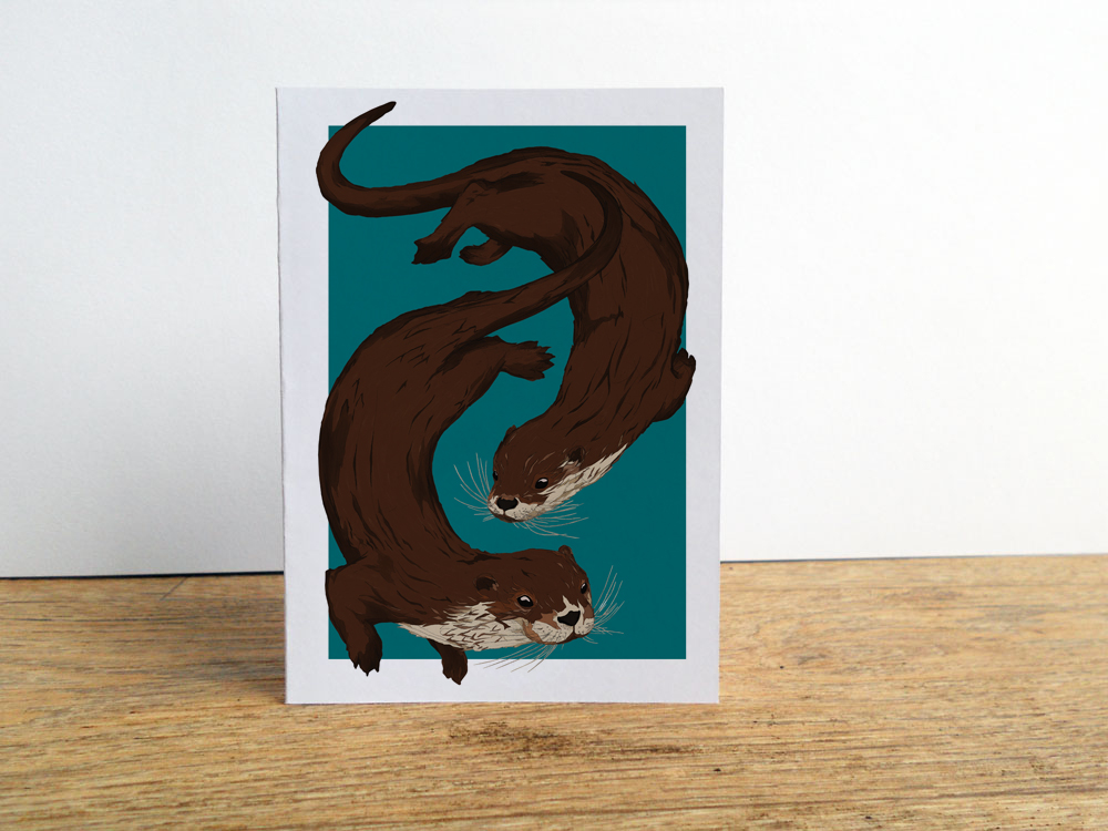 TribeOfSparrows's tweet photo. New #otter card design! https://t.co/pFiEnzTIBG