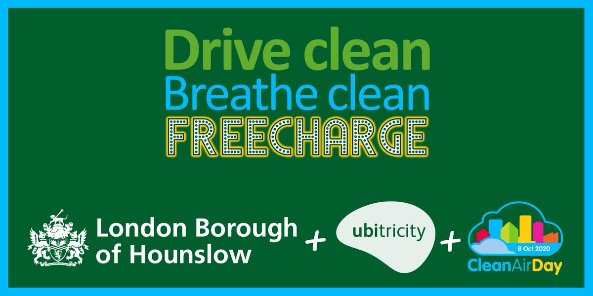 LBofHounslow's tweet image. Fancy a free charge for your electric vehicle? Well you're in luck because to mark #CleanAirDay, @ubitricity are offering residents a #FREECHARGE from their charge points tomorrow (8 October).

To find your nearest #Ubitricity EV charging socket, click: portal.ubitricity.co.uk/map