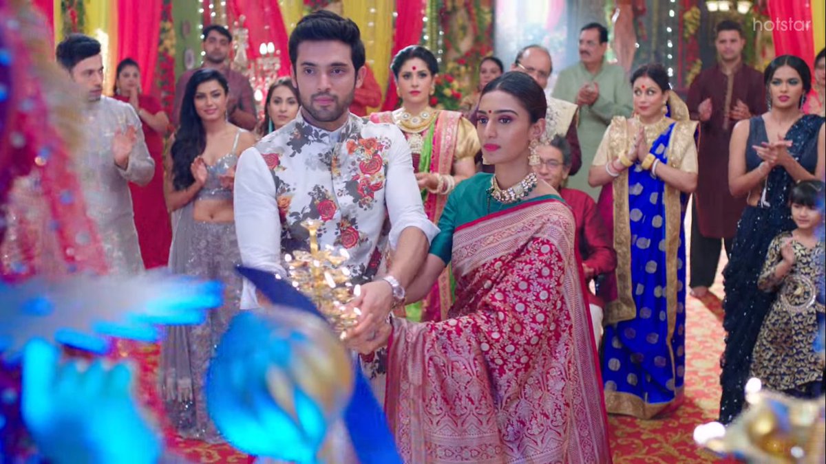  #KasautiiZindagiiKay Scene 34:  #AnuPre aarti  #ParthSamthaan  #AnuragBasu: (Looking Adoringly @ his wife) Ma! We faced a lot n were separated for years, I had to hide my love for her but now Plz bless me to shower her with all the love she deserves, bless us togetherness forever!