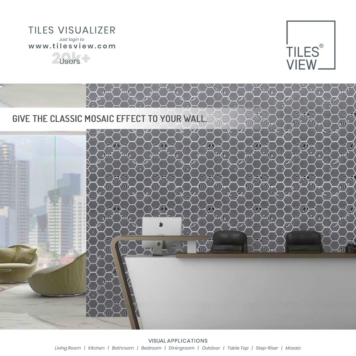 TilesVisualizer's tweet image. &quot;INTRINSIC DESIGNS FOR YOUR PLACE.&quot;

#walltilesvisualizer #mosiactiles #effecttowall #roomtilescataloguepdf #tilesvisualizer #tilelayoutvisualizer #tilesvisualizersoftware  #outdoortilevisualiser #ceramictilescatalogue