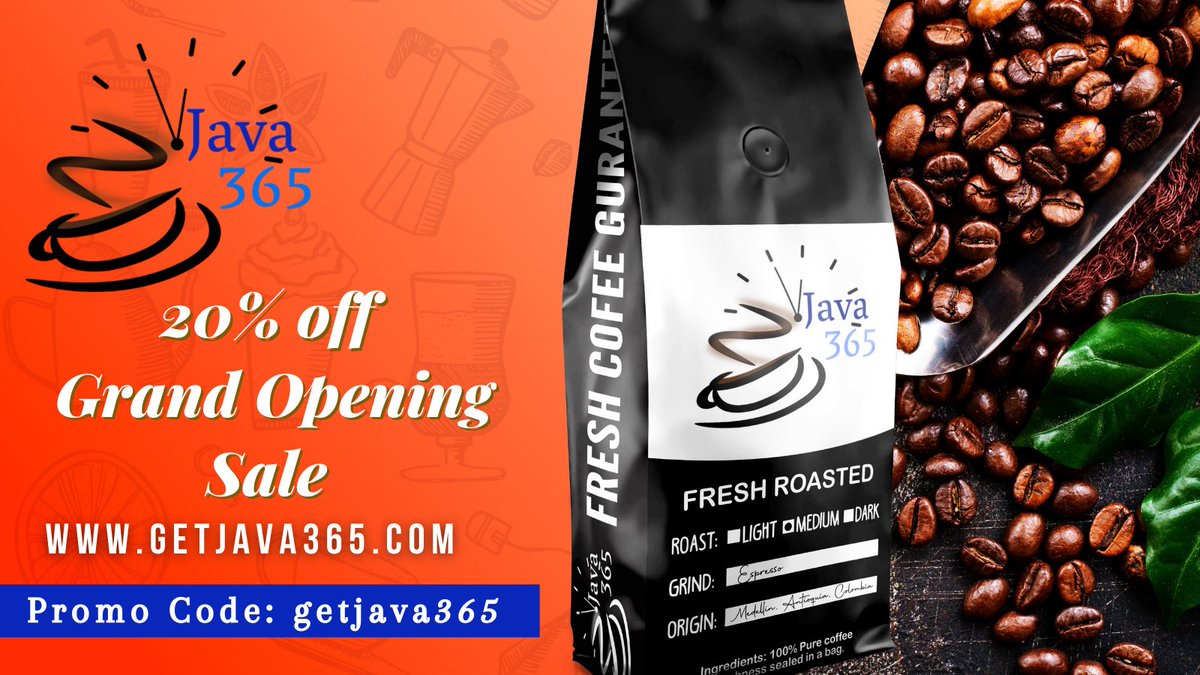 dpXperience's tweet image. My new black-owned, one-stop coffee shop is now officially OPEN! Enjoy an introductory 20% on your entire purchase when you order now! You haven’t tried coffee until you’ve gotjava365! 
getjava365.com
Discount Code: “getjava365” 
#getjava365 #javaislife #java365