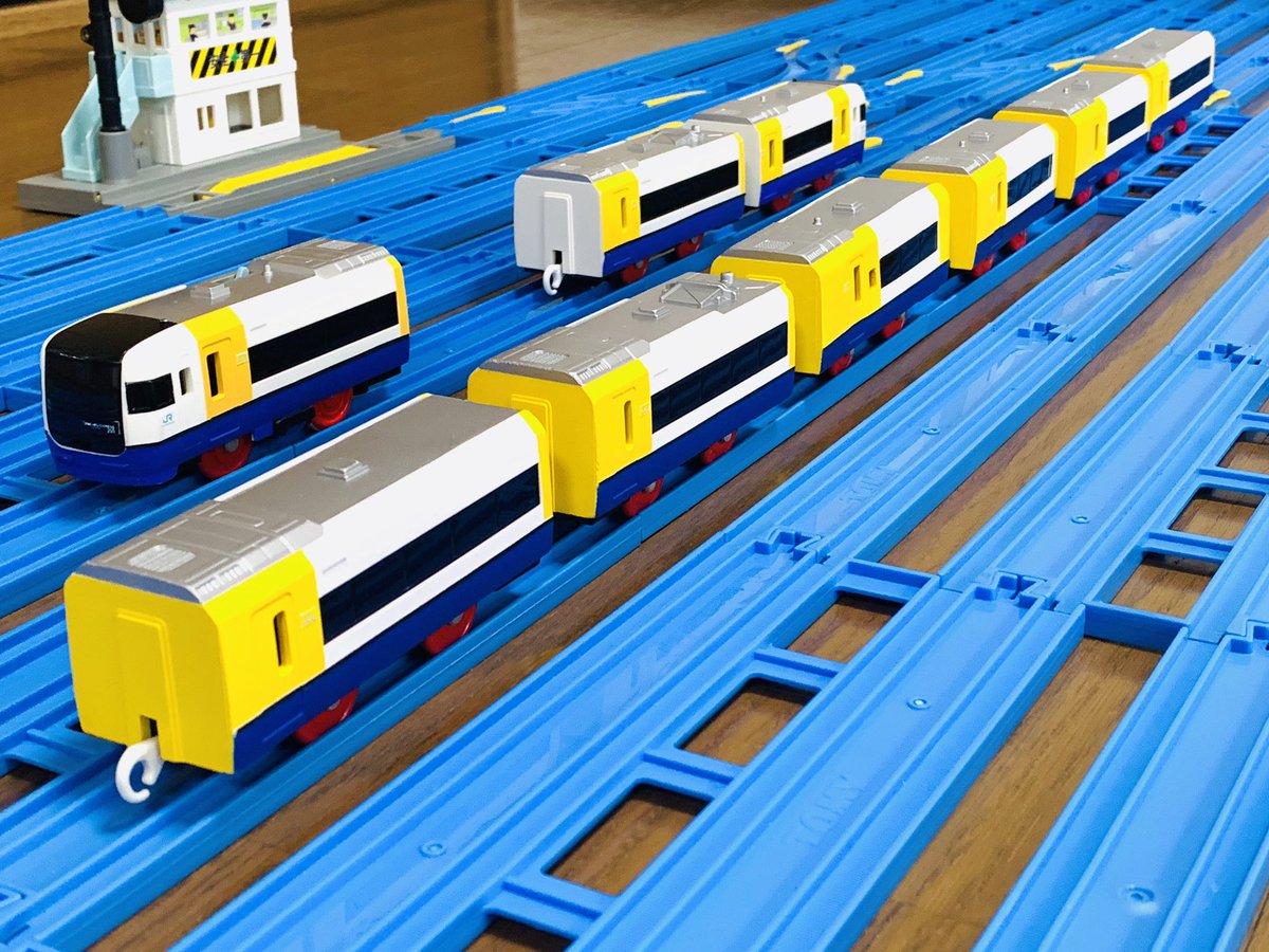 255系房総ビューエクスプレスを、プラレールでフル編成にしてみました