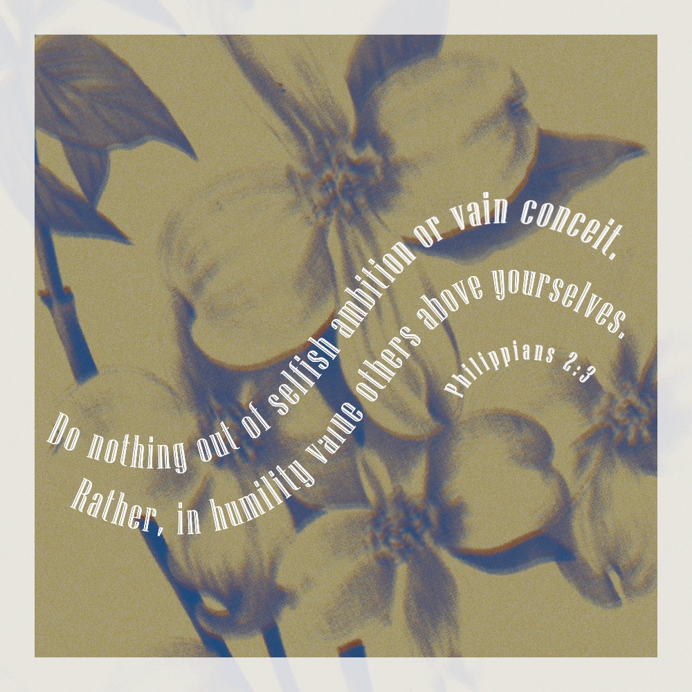 “Do nothing from selfishness or conceit, but in humility count others better than yourselves.”
— Philippians 2:3
+
Art by Peppi Escasa
-----------‐----------------------
Follow us on Instagram 👉
instagram.com/weare.cya