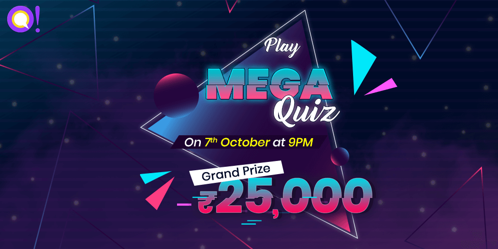 GoQureka's tweet photo. Stay Tuned with Today Special Offer! Win ₹25,000 Mega Quiz at 9 PM today. Don't miss it.
#KheloFastJeetoFast #MegaQuiz #Qureka #WednesdayThoughts  #onlinegame #WednesdayMotivation #WinCash https://t.co/cHqCcNgPTf
