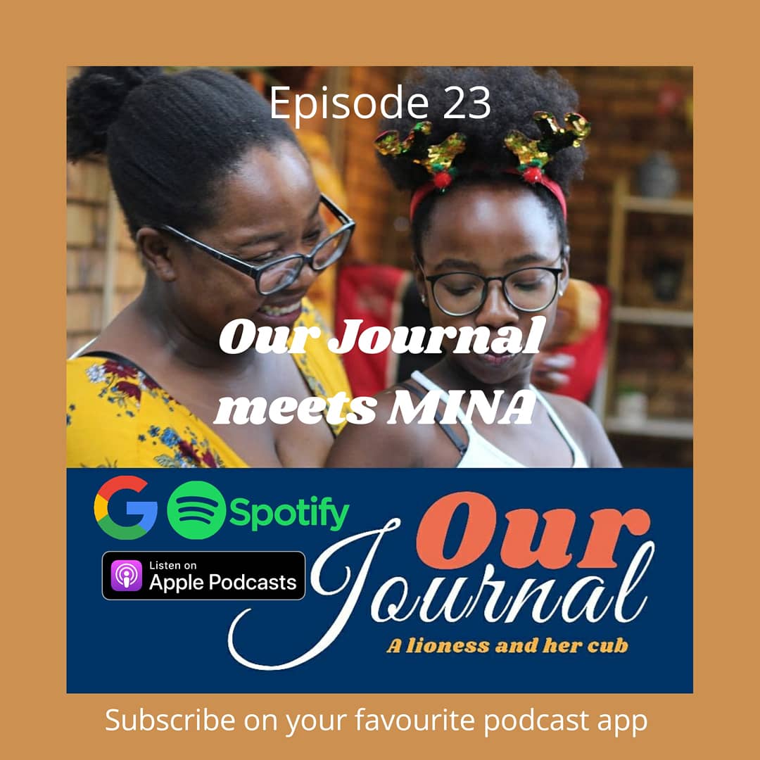 OurJournalPod's tweet image. 💟Episode 23 is out!!💟

OUR JOURNAL MEETS MINA 

A proud partnership with @meet_mina 🎊

In this episode we meet our favorite buddy, MINA, through a wonderful lady by the name of Zaakira Mahomed. 

Our Journal Podcast is on a mission to end #PeriodPoverty and we need your help🙏🏾