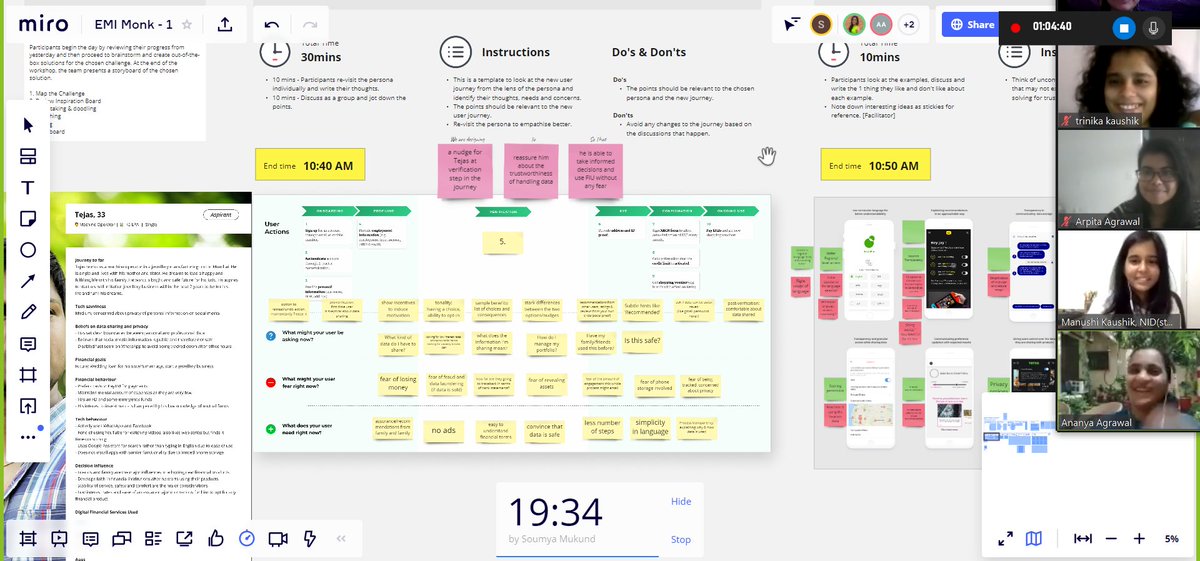 Parallelhq_'s tweet image. Collaborating remotely may look a little crazy, but there&apos;s some serious note-taking and brainstorming happening on @MiroHQ. User journeys &amp;amp; wireframes, here we come 🚀

#FutureOfDataSharing #DesignJam