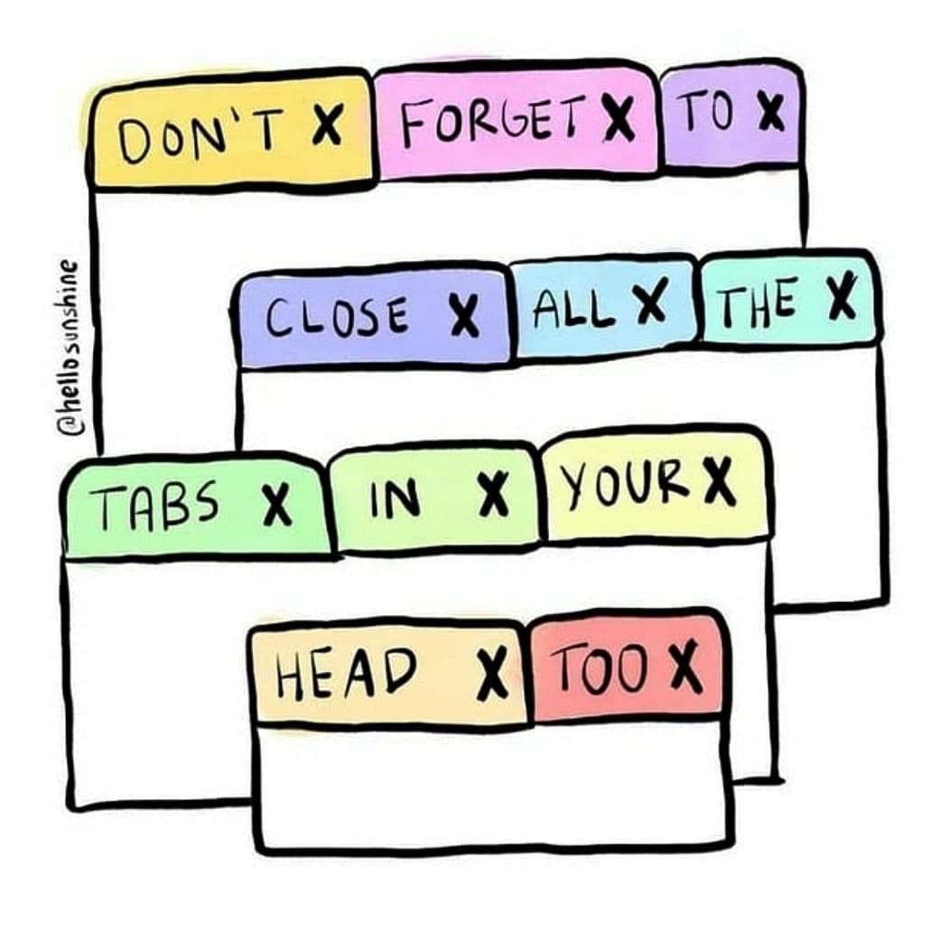 How many #stresses, worries, unclosed “tabs” do you have rolling around at night in the small hours? 
#Mindful meditation &amp; #gratitude before bed can help to focus your mind &amp; allow you to step aside from the the straggling thoughts that have no place in your mind #mentalhealth
