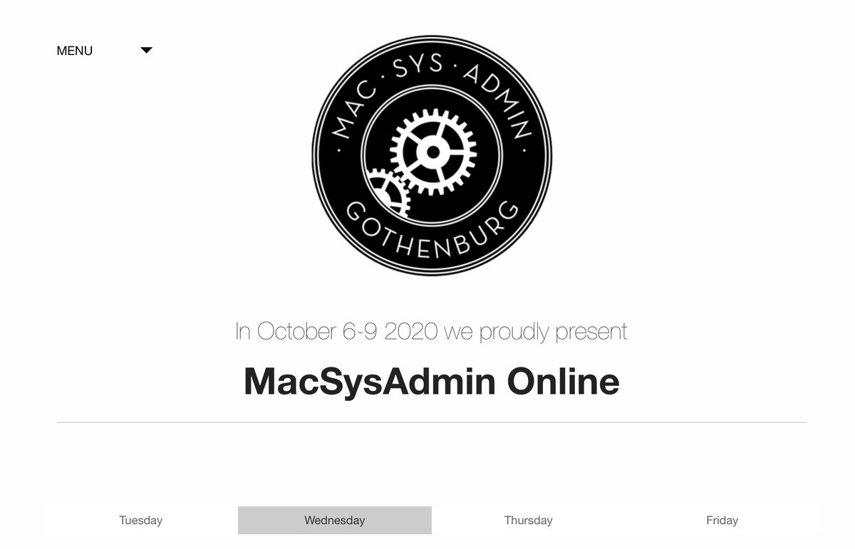 head_min's tweet image. Day#2 - #MacSysAdmin  macsysadmin.se/program/progra… #macadmins