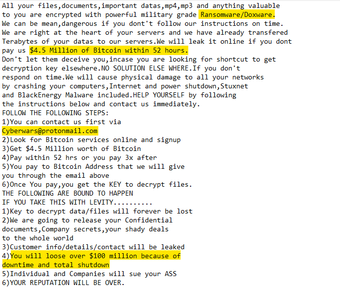 GrujaRS's tweet photo. #Doxware #Ransomware extension .Nibiru! https://t.co/WW1ULyUA5r