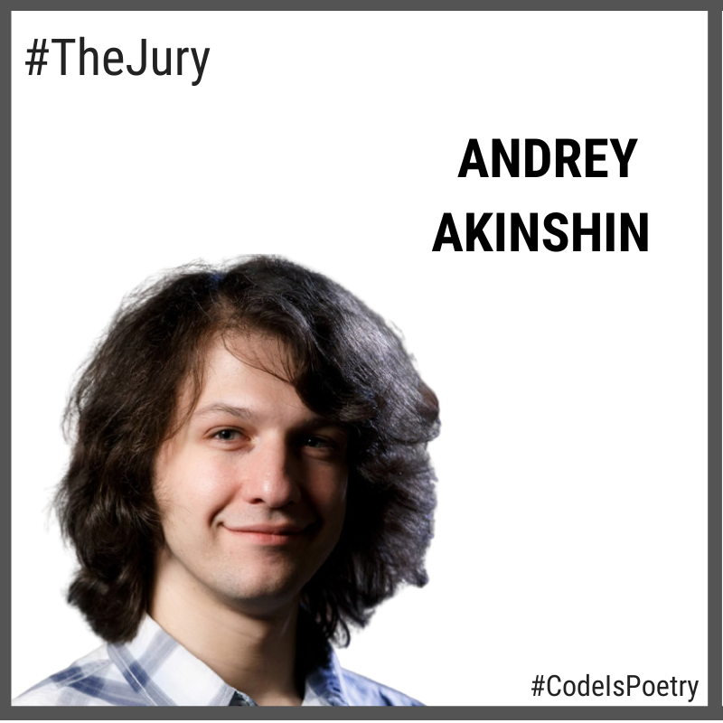 poetry_code's tweet photo. Welcome for our first judge Andrey Akinshin! He works with .NET and maintains BenchmarkDotNet. Also, writes blog posts, speaks in different events, he is the author of several books and the program director of DotNext conference. We know for sure that he is a true coding hero! https://t.co/wW2teuS21e