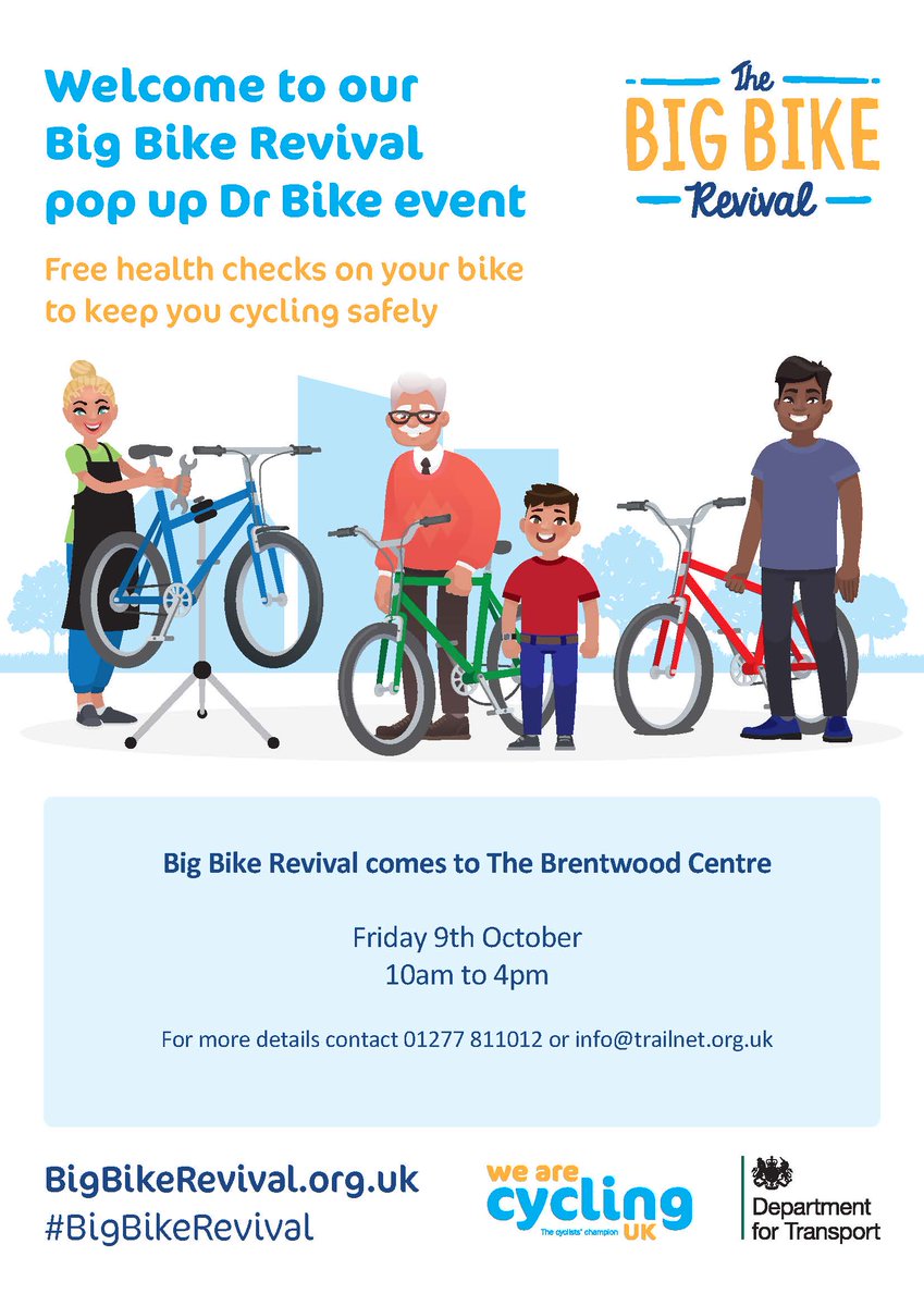 phoenixfm's tweet image. #BigBikeRevival event at the @BrentwoodCentre this Friday - see poster for details!