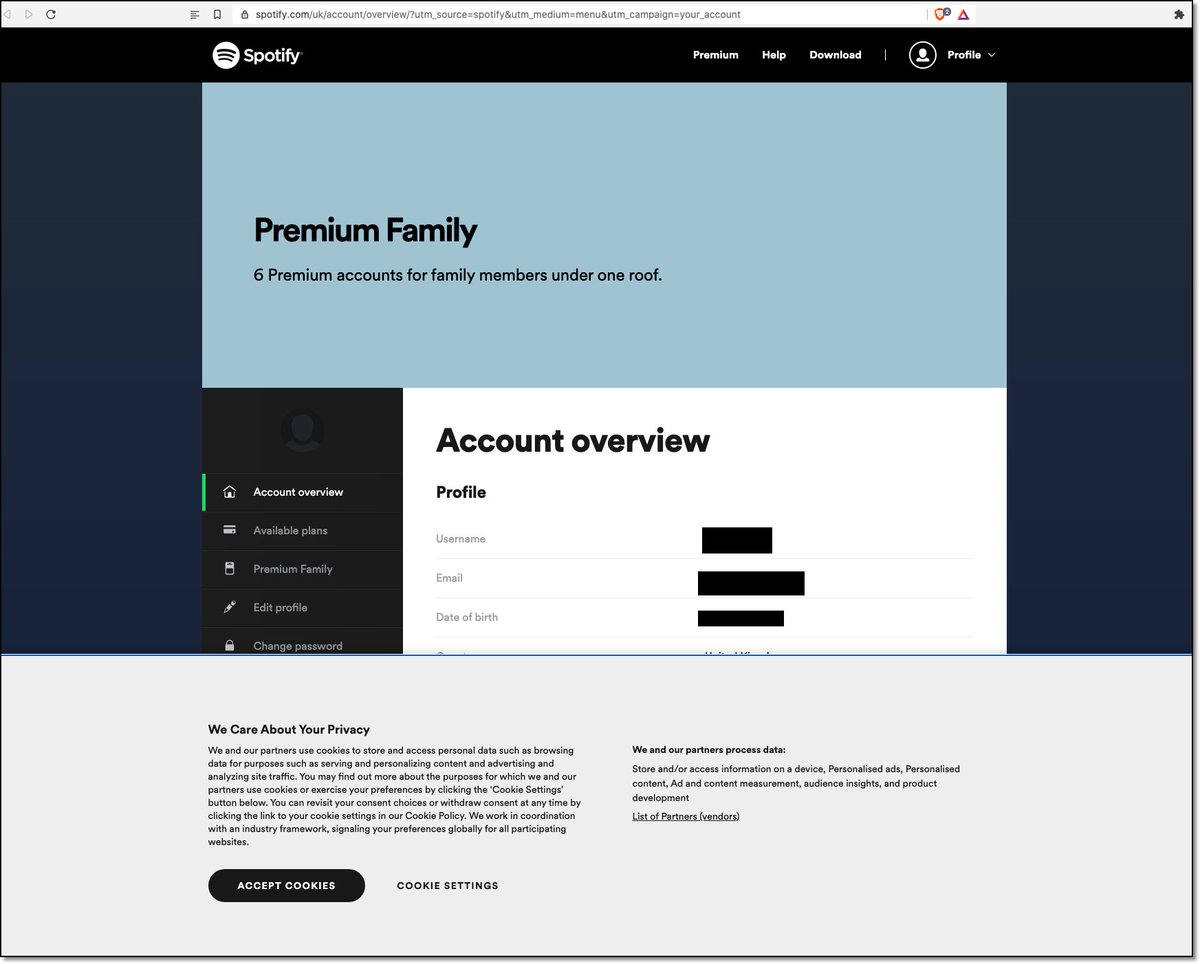 PrivacyMatters's tweet image. Time to revisit my findings on Spotify cos this is not ok. No.