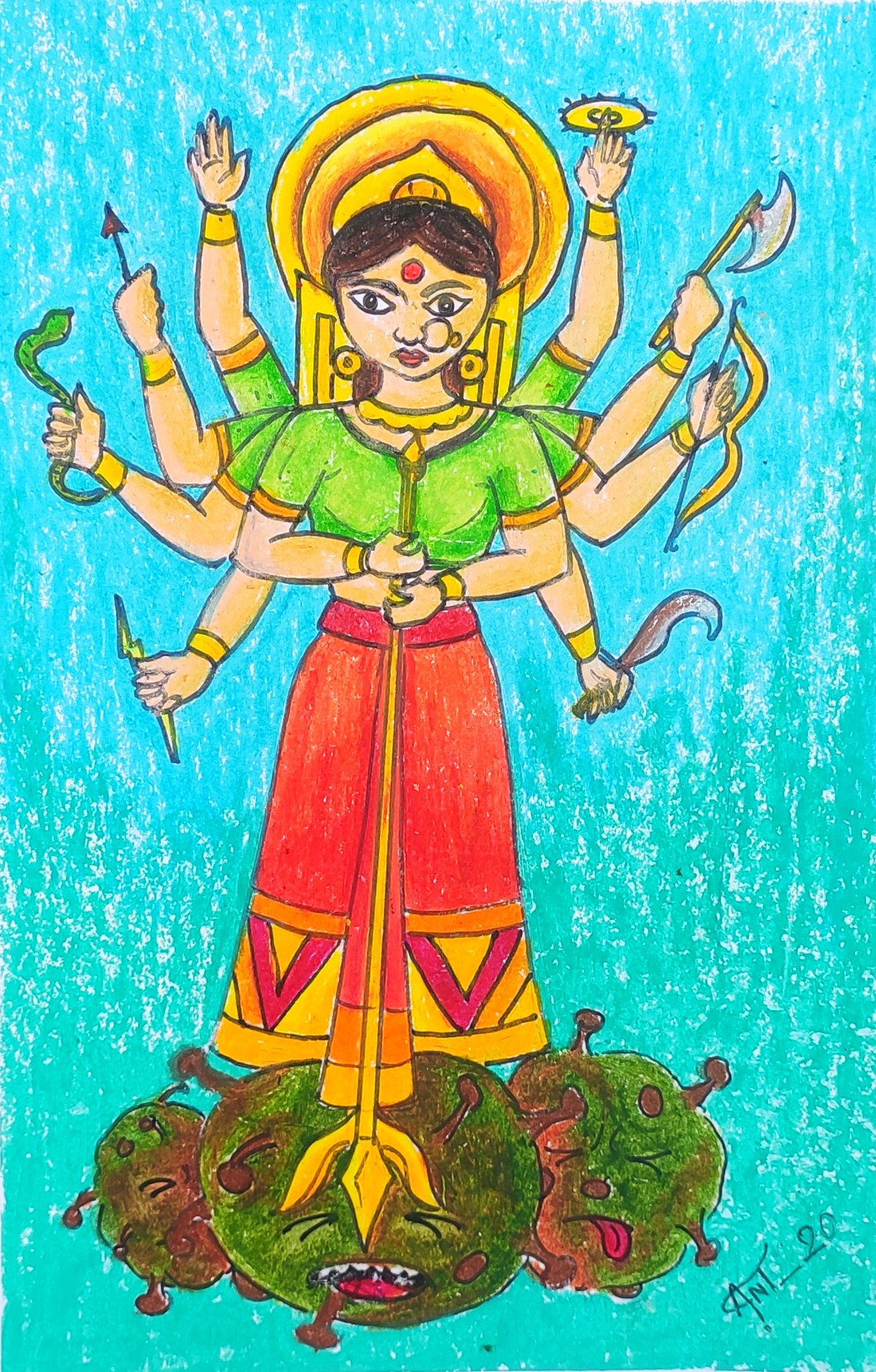 God Printed Spiritual Sketching Drawing Doodle Art Work Wiro Bound 120GSM  Paper A4 Sketch Book,160 Pages Watercolour Notebook Diary - Maa Durga  White. : Amazon.in: Home & Kitchen