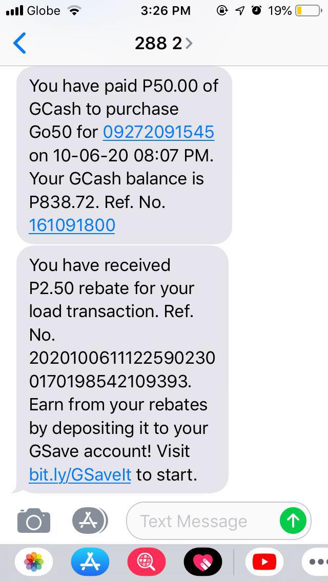 Exhibit A: Last night I topped up a customer worth 50 pesos. As you can see, as of last night I have 838 pesos balance AFTER topping up to my customer.