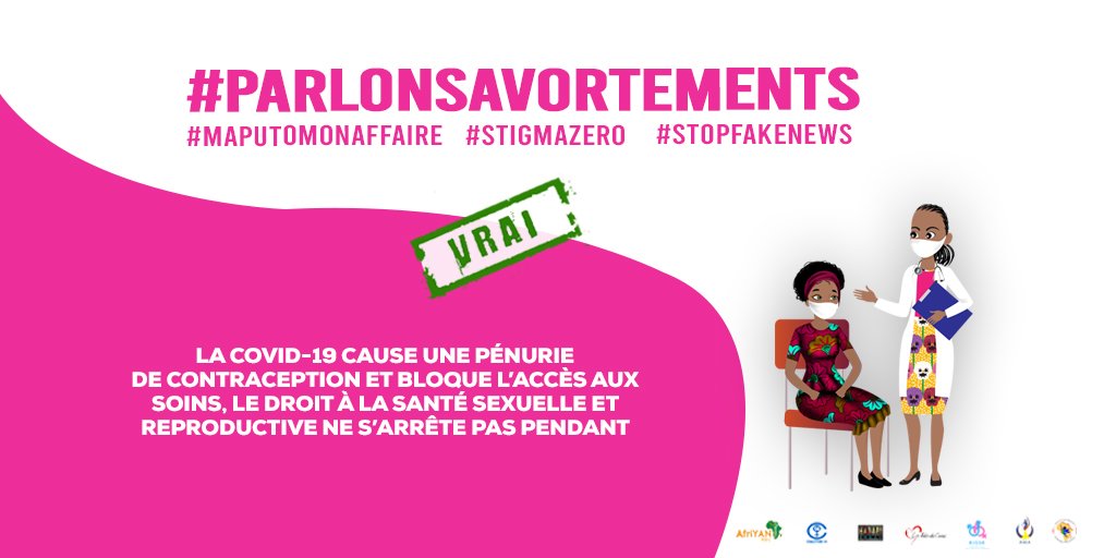 La Covid19 ne doit pas être une raison pour reculer. 
#ParlonsAvortements
#MaputoMonAffaire
#StopFakeNews
#StigmaZero