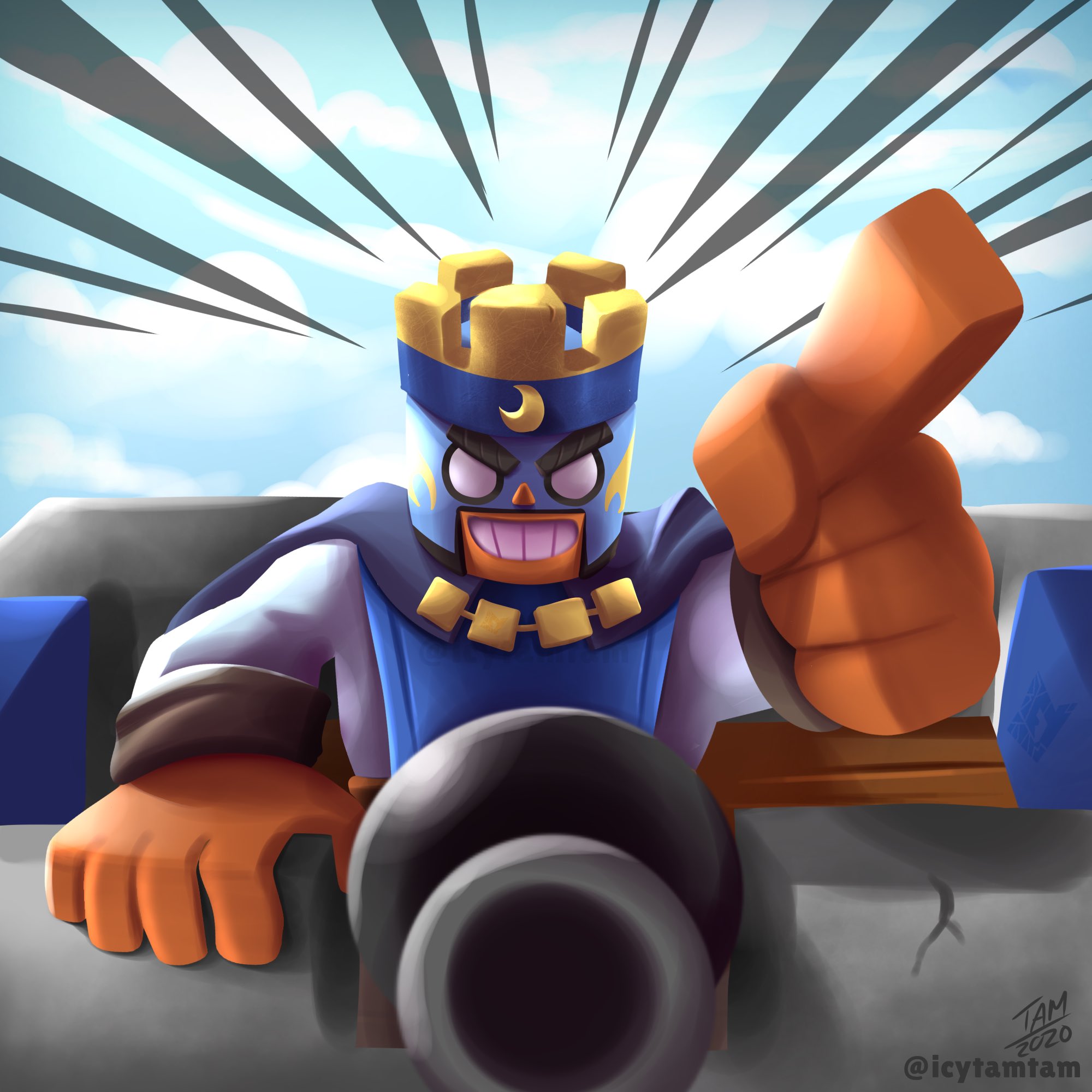 Icytamtam33 A Twitter Brawltober Day 6 Brawlers In Another Game El Primo As Clash Royale King Brawlstars Brawlstarsfanart Brawlstarsart Clashroyale Clashroyalefanart Https T Co Ifvgtqjtox - il el primo brawl stars