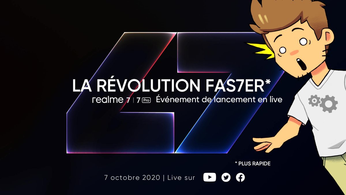 Live pour l'annonce de la série realme7, je vous fais GAGNER un Smartphone ! 

Pour participer :
- #RT ce tweet
- Regarder le live pour savoir le mot magique à me répondre en DM si vous gagnez

Le live -> youtube.com/watch?v=08sK07…

<a href="/realme_France/">realme France</a> #Sérierealme7 #Révolutionrealme #ad