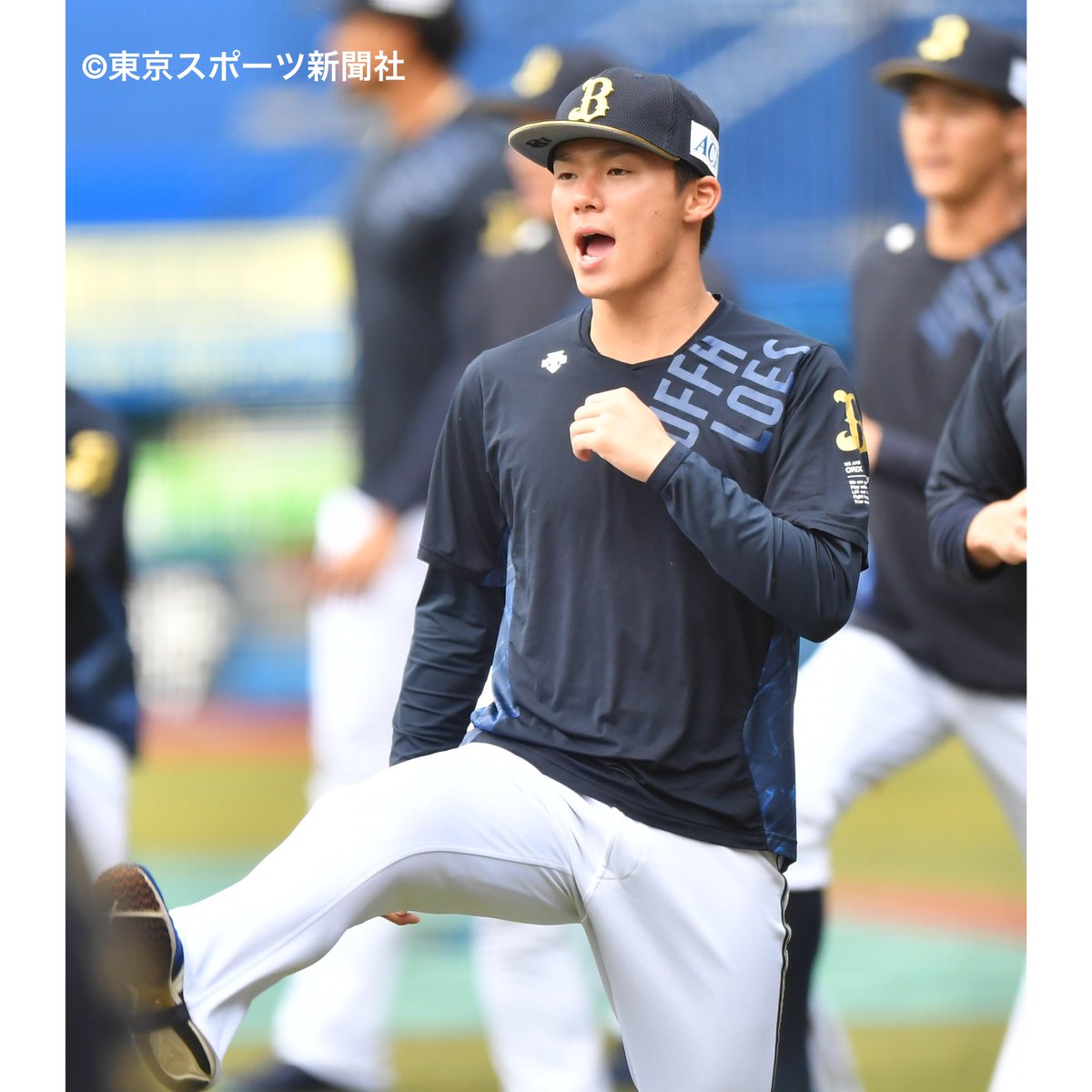 プロ野球】#オリックス 試合前練習 #山本由伸 #山岡泰輔 #ZoZo