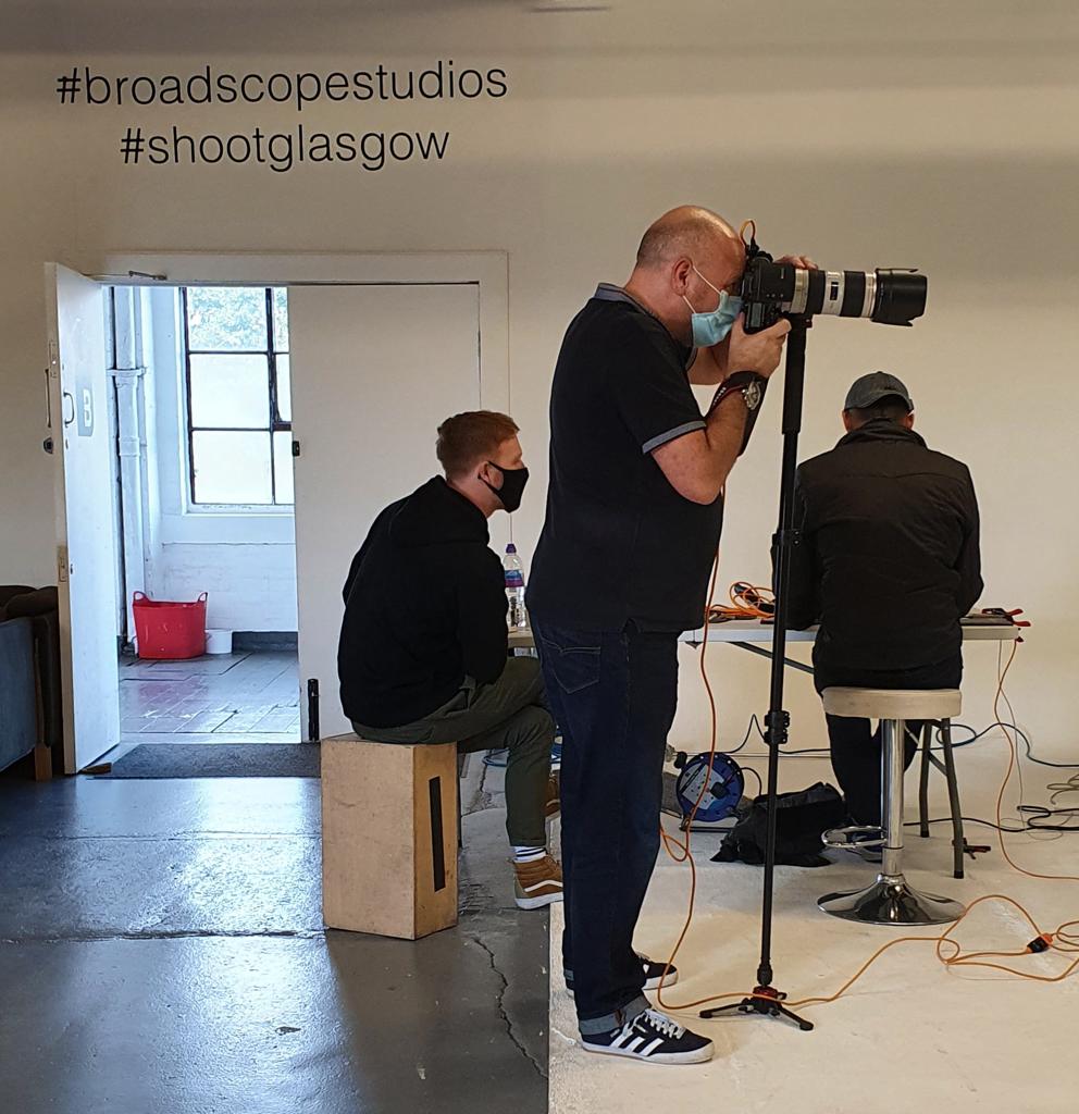 CrewNetworkLtd's tweet photo. BACK ON SHOOT: Another few snaps from our socially distanced production day with @TheLeith

Crew: 
DOP -  Steven Cook 
Photo -@LeeHowell_Photo
H&amp;MU - Julie McGuire
Digital assist - Ross Aitkin
Camera assist -  Robbie Jones 
Lighting assist - Pete Harper https://t.co/BbRrerrAJx