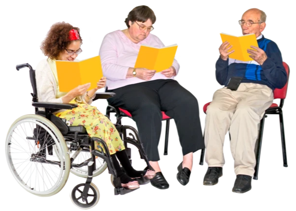 SupportSurrey's tweet photo. At @SunnybankEpsom's book club they use Books Beyond Words. These books use pictures instead of words.
This means they can make up their own stories, which is usually quite funny.
The book club runs every Tuesday and Friday at 2.15pm. 
Please contact info@sunnybanktrust.org https://t.co/8GGfLFffRB