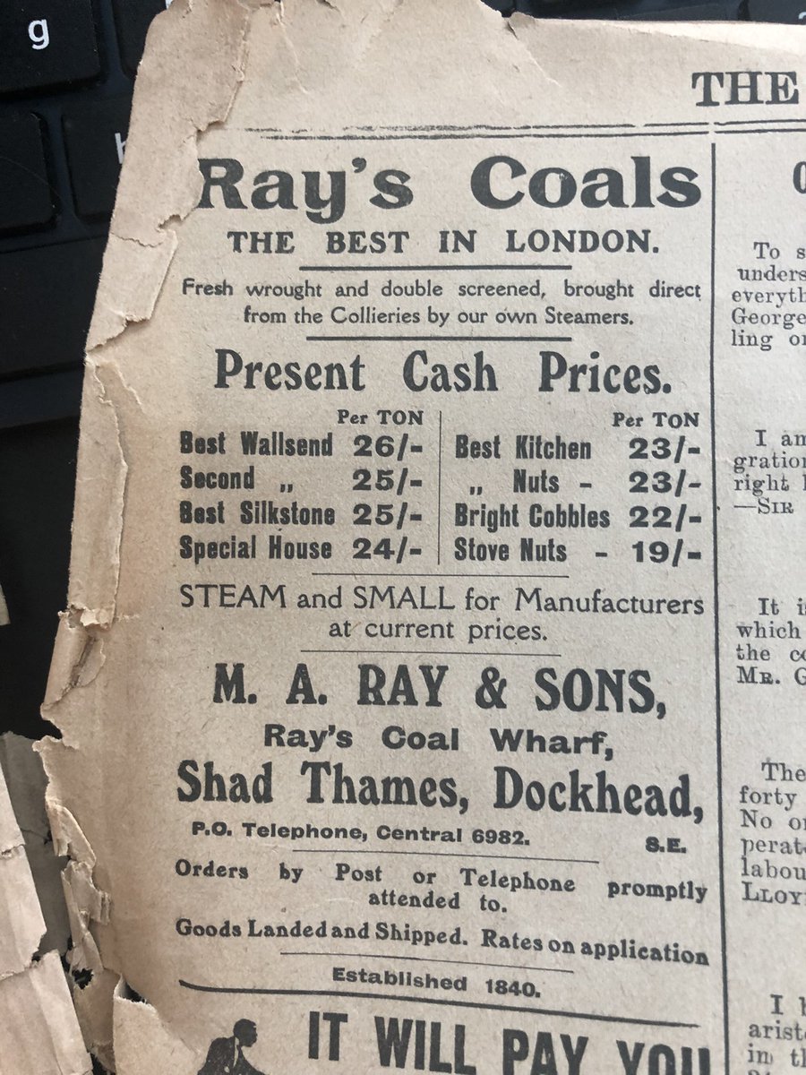 Coal merchants in Shad Thames
