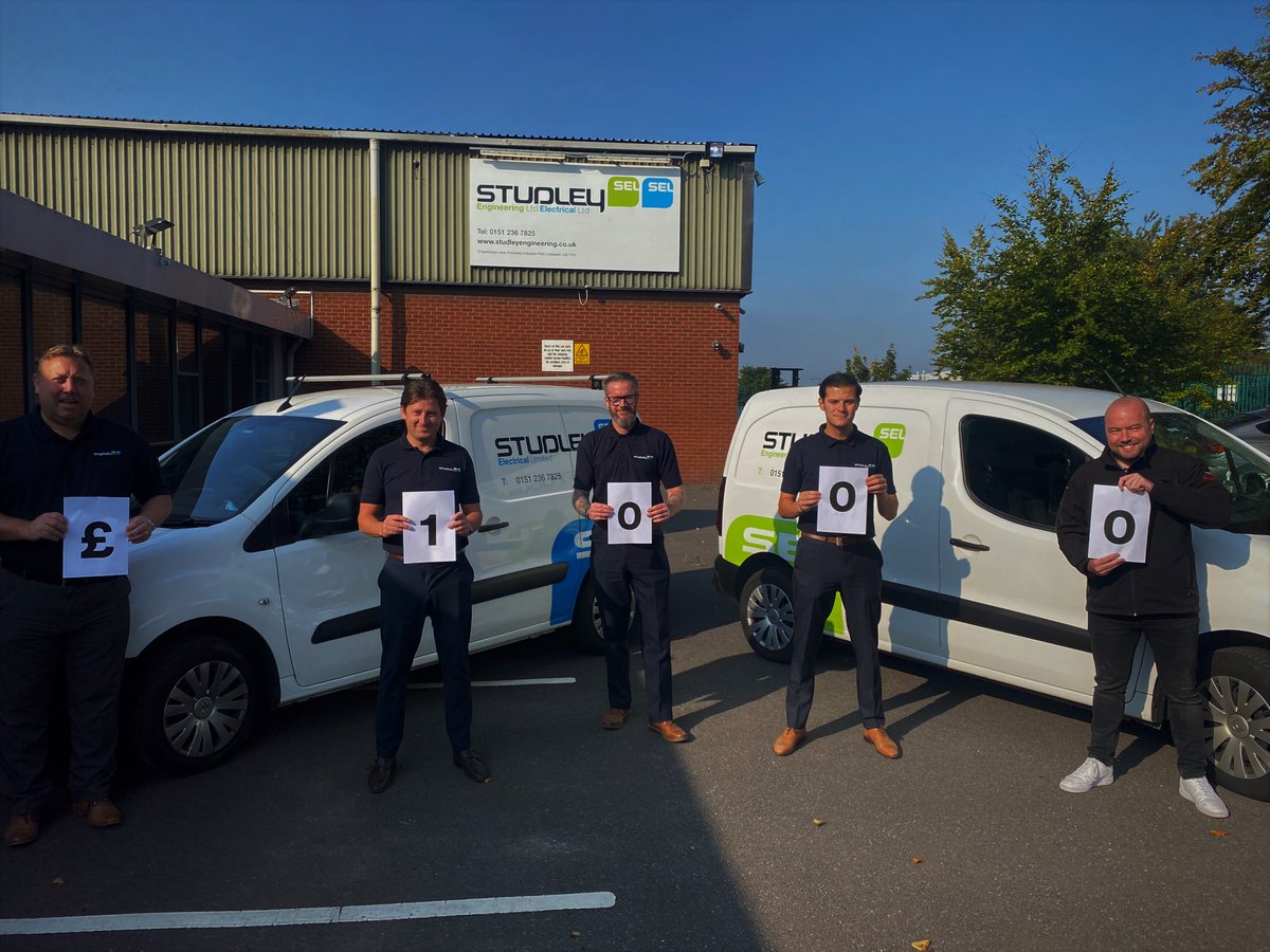 ClaireHouse's tweet photo. We'd like to say a big #thankyou to @StudleyLimited who recently raised a fantastic £1k for Claire House when they held a charity golf day on 11th September at Wallasey Golf Club.👏🏌️‍♂️ https://t.co/564Lc7pNUM