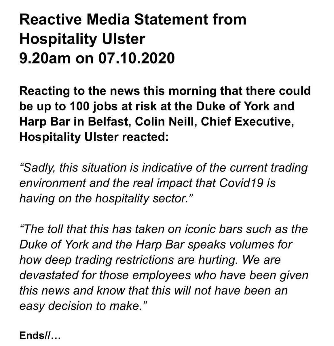 HOSPITALITY ULSTER tweet media