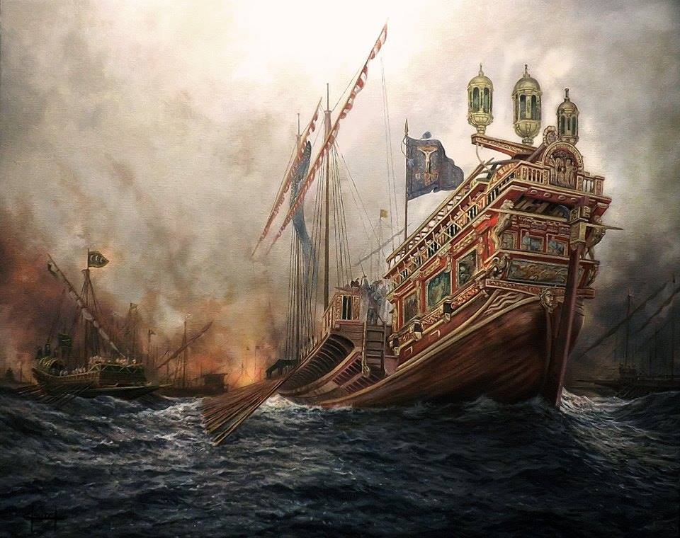 vox_es's tweet photo. ⚔ Tal día como hoy de 1571, la Armada Española lidera la victoria en #Lepanto frente al invasor turco. España forjaba un Imperio y Europa era liberada del yugo islámico.

"La más alta ocasión que vieron los siglos", Cervantes.

Orgullosos de nuestro heroico pasado 💪🇪🇸 https://t.co/RWgQMHK1Rg