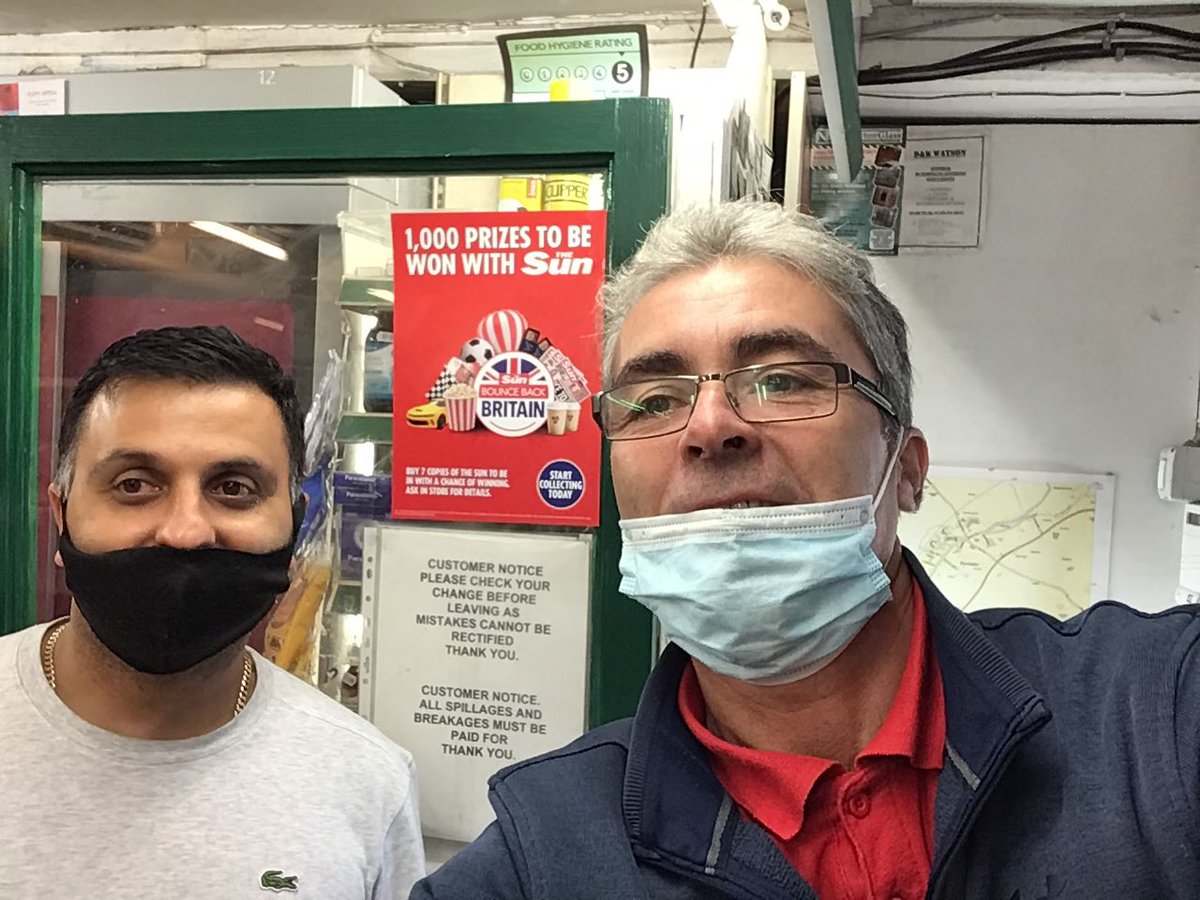 craigne43392035's tweet photo. Brompton stores Northallerton taking part in #BounceBackBritain manjit the owner waiting to give loyalty cards out to regulars who buy #thesun so they can win lots of great prizes https://t.co/XAKVnZ6tUM
