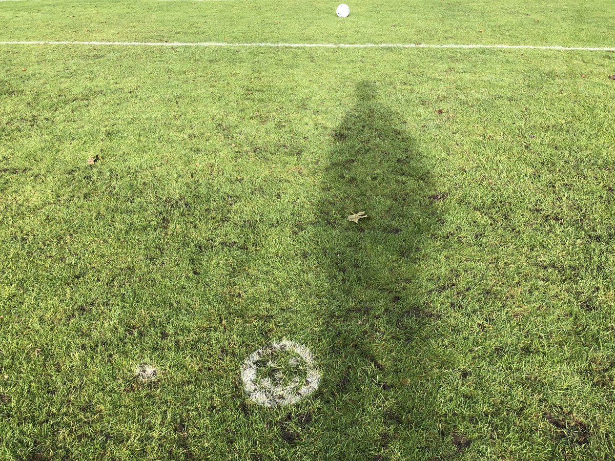 Many thanks to <a href="/WincollGr/">WinColl Grounds and Gardens</a> who turned Lords from a cricket pitch on Sunday into two football pitches on Monday. And they even left a good luck smiley face for anyone taking a penalty.