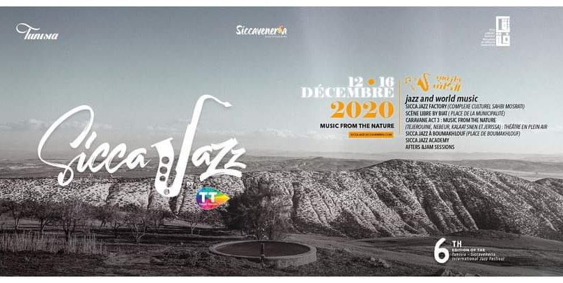 Sicca jazz résiste au coronavirus.
L’ #édition2020 aura lieu du 12 au 16 #décembre2020 c’est un défi que nous devons relever pour tenir nos  promesses avec une programmation de haute facture et100%tunisienne assurée par de grands noms de la scène #Jazz tunisienne.
#Kef #Tunisia