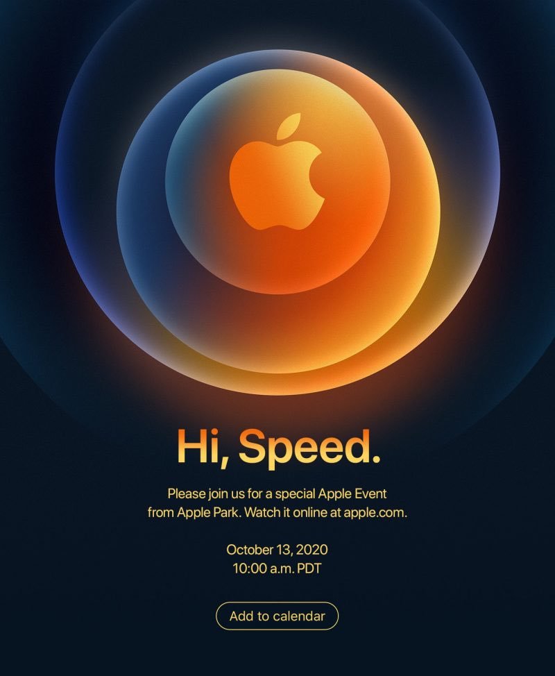 macraidernews's tweet photo. Apple annuncia l’evento  “Hi, Speed”con la presentazione di iPhone 12 che sarà il 13 ottobre  alle 19 ora italiana. https://t.co/CKxGee7vwW
