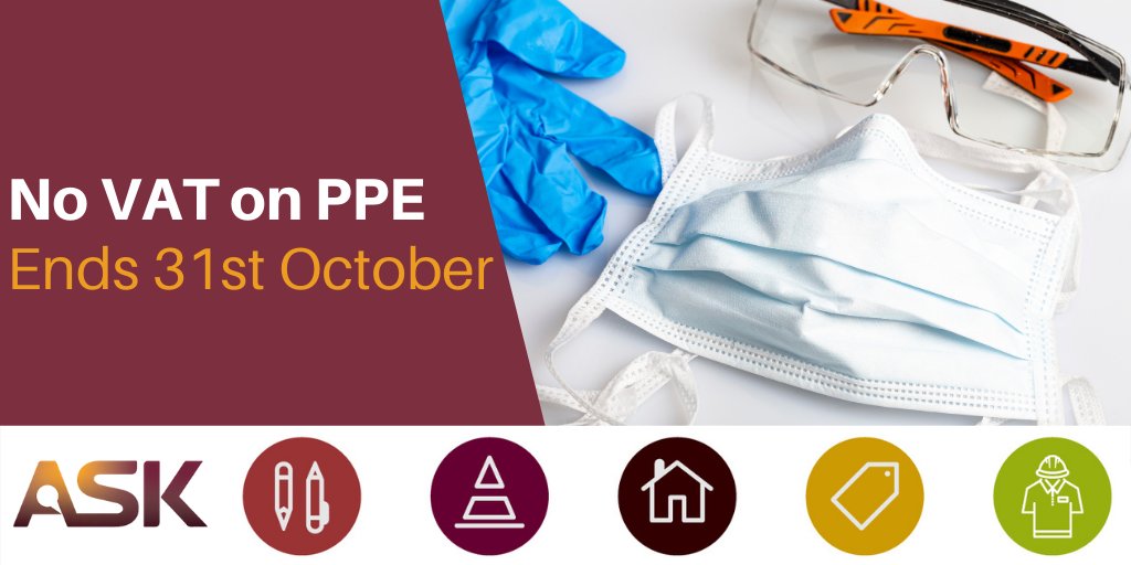 The Governments No VAT on PPE scheme is ending on October 31st. For more info and the products effected click the link below:
maxemail.co.uk/view-email-onl…