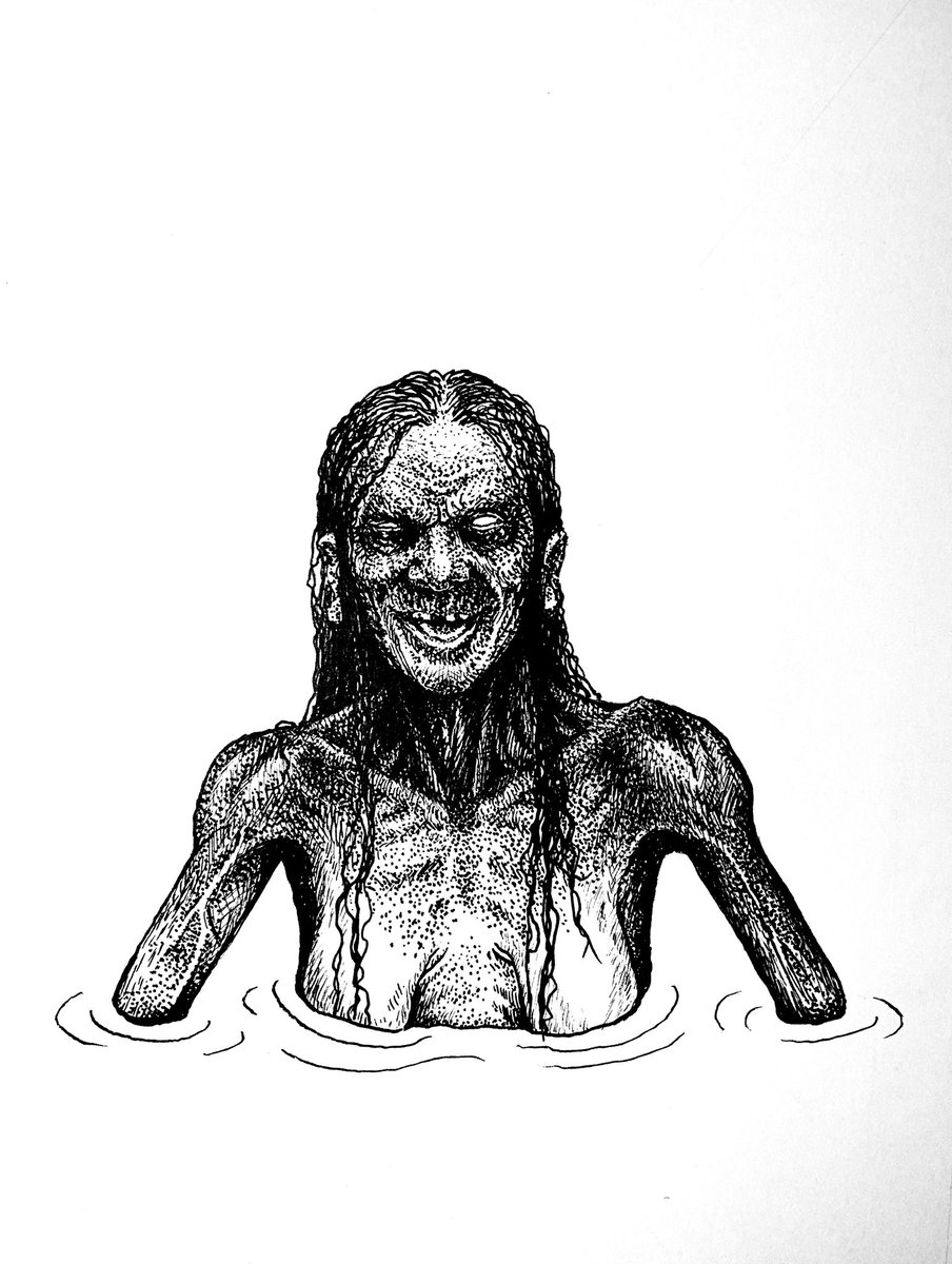 THEERUINER's tweet photo. No. 4 • Jenny Greenteeth #inktober #inktober2020 #notreallyinktober #ink #drawing #micronpen #illustration #art #adrawingaday #folklore #JennyGreenteeth #JennyGreenteethfolklore #pegpowler https://t.co/atkVy37XEI