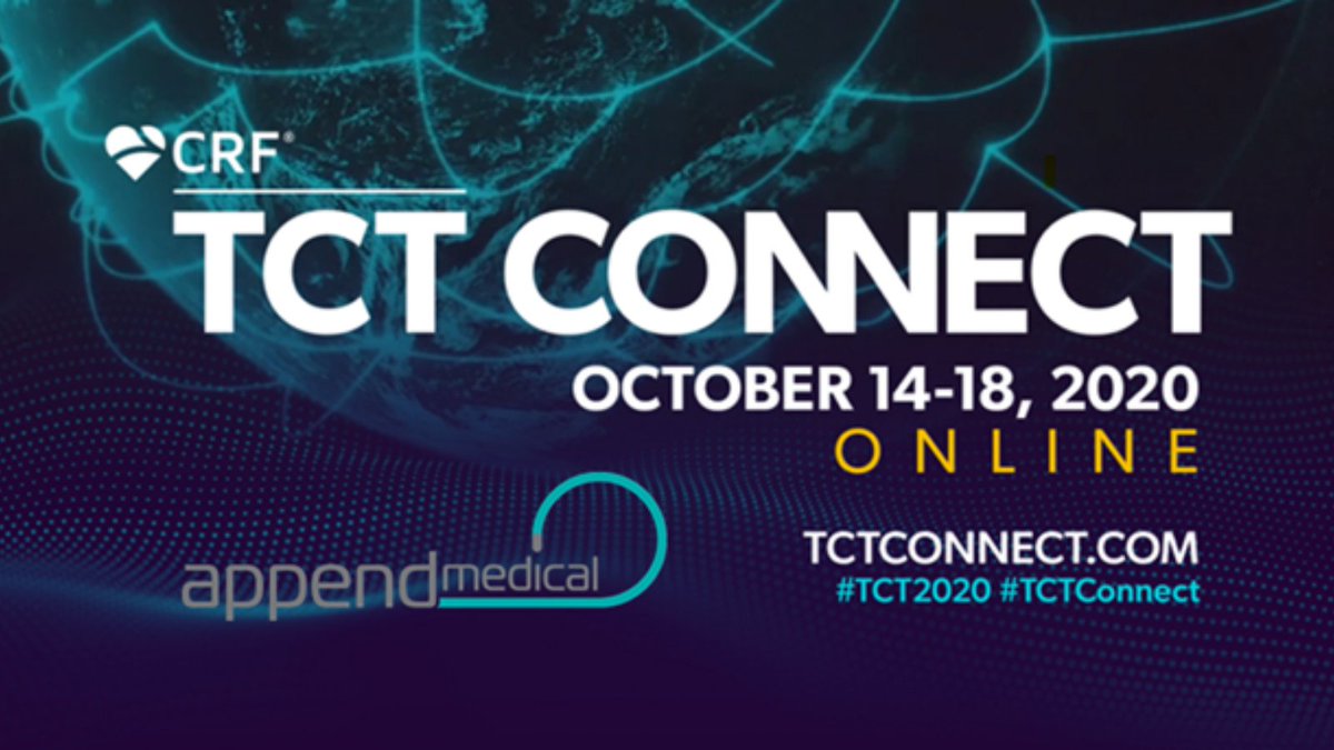 Join Append Medical at the 2020 TCT Connect October 14-18 hosted by <a href="/crfheart/">Cardiovascular Research Foundation</a>. CEO Zachi Berger will present Append’s suture-based implant-free LAA closure device. To register for the event: bit.ly/3iEbqWu #TCTConnect #TCT2020 #Cardiology