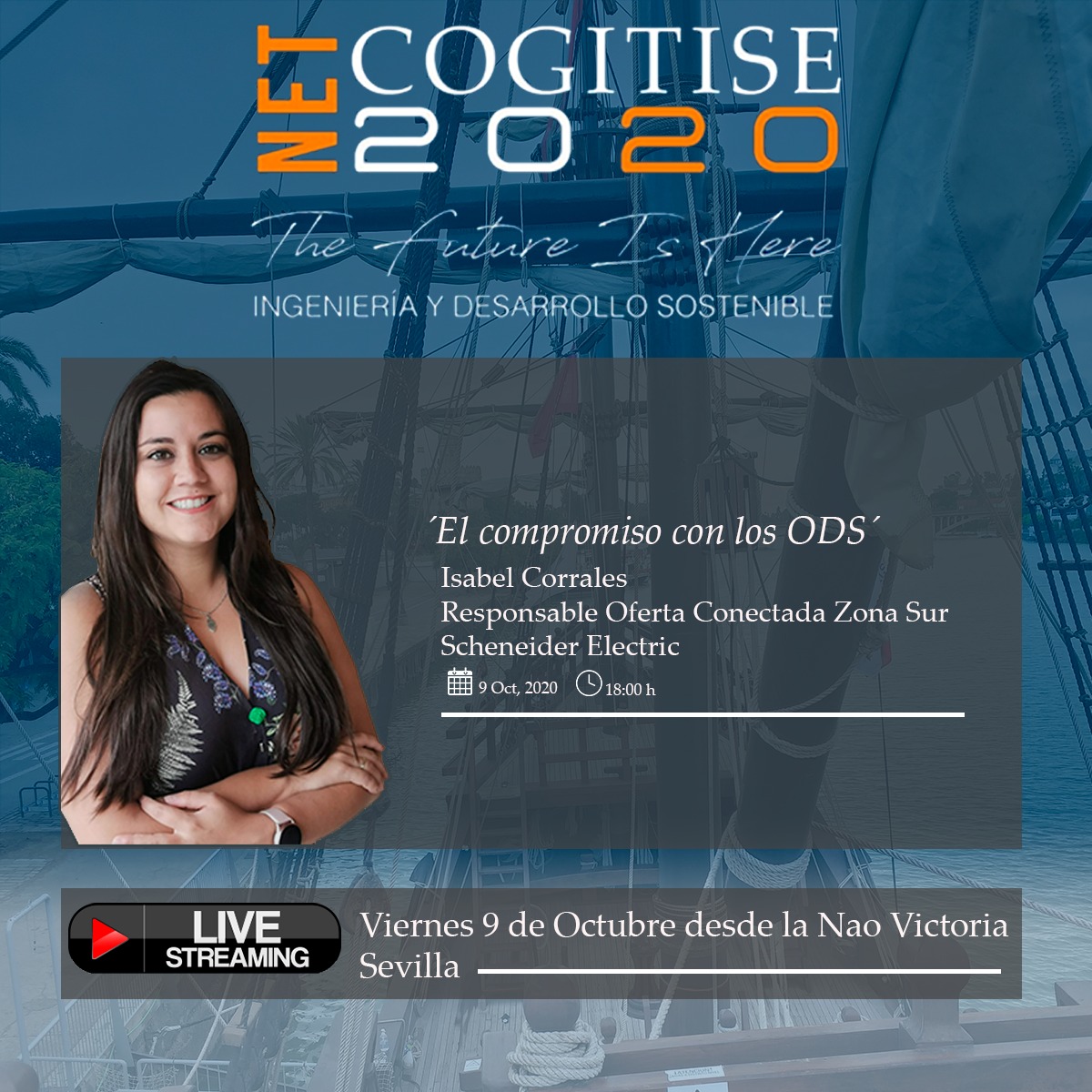 ➡️Isabel Corrales, desde nuestro foro NetCogitise 2020, nos sumergirá en los Objetivos de Desarrollo Sostenible. 📣"Queremos que la energía  sea accesible a cualquier persona, de cualquier manera y en cualquier lugar del mundo"🌎 <a href="/cogitise/">COGITISE</a> <a href="/SchneiderES/">SchneiderElectric ES</a>