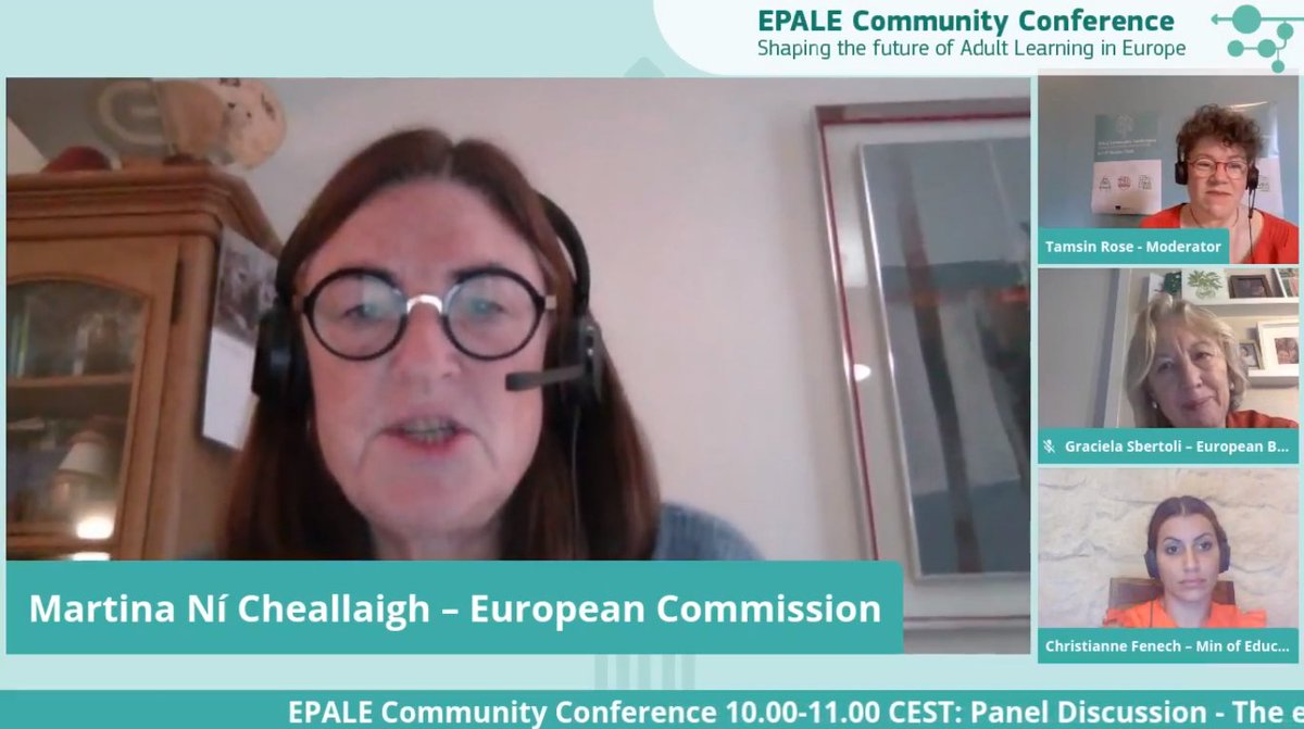 How can <a href="/EPALE_EU/">EPALE - Adult Learning EU</a> community help in the basic skills learning?
Martina Ni Cheallaigh from <a href="/EU_Social/">EU Social 🇪🇺</a>: Develop and provide digital materials to teach basic skills
<a href="/FChristianne/">Christianne Fenech</a>: Support teachers and providers
<a href="/GSbertoli/">Graciela Sbertoli</a> <a href="/EBSNhq/">EBSN</a>: Provide teacher training

#EPALECommunityConference