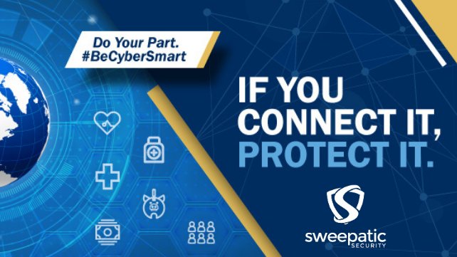 If You Connect It, Protect It! Learn how to be #saferonline this National Cybersecurity Awareness Month by requesting a demo of the Sweepatic Platform - mapping, monitoring and managing your #attacksurface. landing.sweepatic.com/request-free-d…
#BeCyberSmart #cybersecurity #NCSAM2020