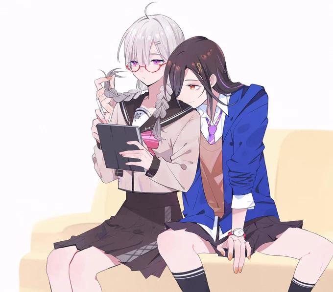 髪染める不良とマジメ眼鏡っ娘 その⑨
「…楽しいかい?」
「そりゃもちろん」 