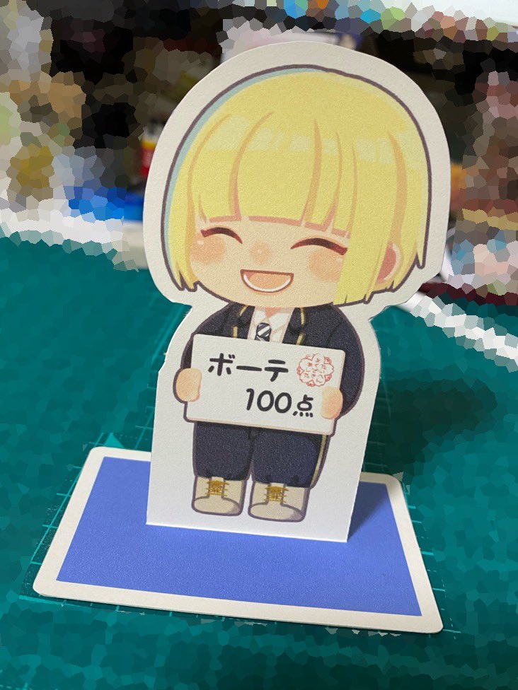yuu0205oo2525's tweet photo. いつでも🏹先輩に褒めてもらえるボーテ100点ペーパースタンド作った💮💯

#ボーテ100点 https://t.co/aGzQmjIdSb