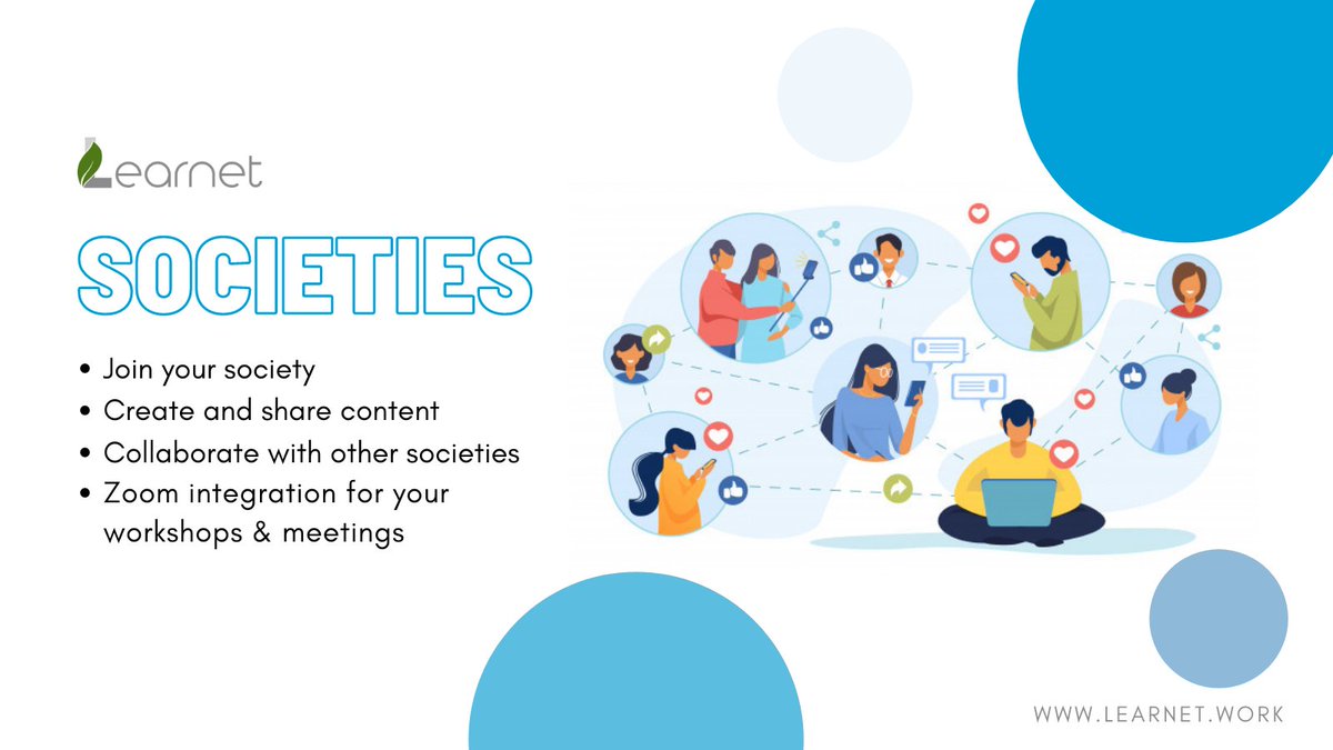LearnetHQ's tweet photo. Did you know you can integrate your university society onto Learnet? 😉
adapt your society for the remote climate and evolve! 
Join today 👉🏼 https://t.co/HKgZ0rbZvn
#UKUniversities #universitysocieties https://t.co/Fi6VyNjCGy