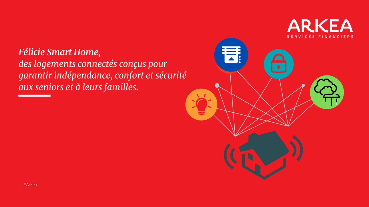 cmarkea's tweet photo. .@senioriales , filiale du @GroupePVCP , va tester "Félicie Smart Home", un nouveau service de logements connectés conçu pour garantir indépendance, confort et sécurité aux #Seniors et à leurs familles. Une innovation signée AS2D, joint venture d' @arkeaonlife et @DELTADORE_FR https://t.co/VhGNxv52tw