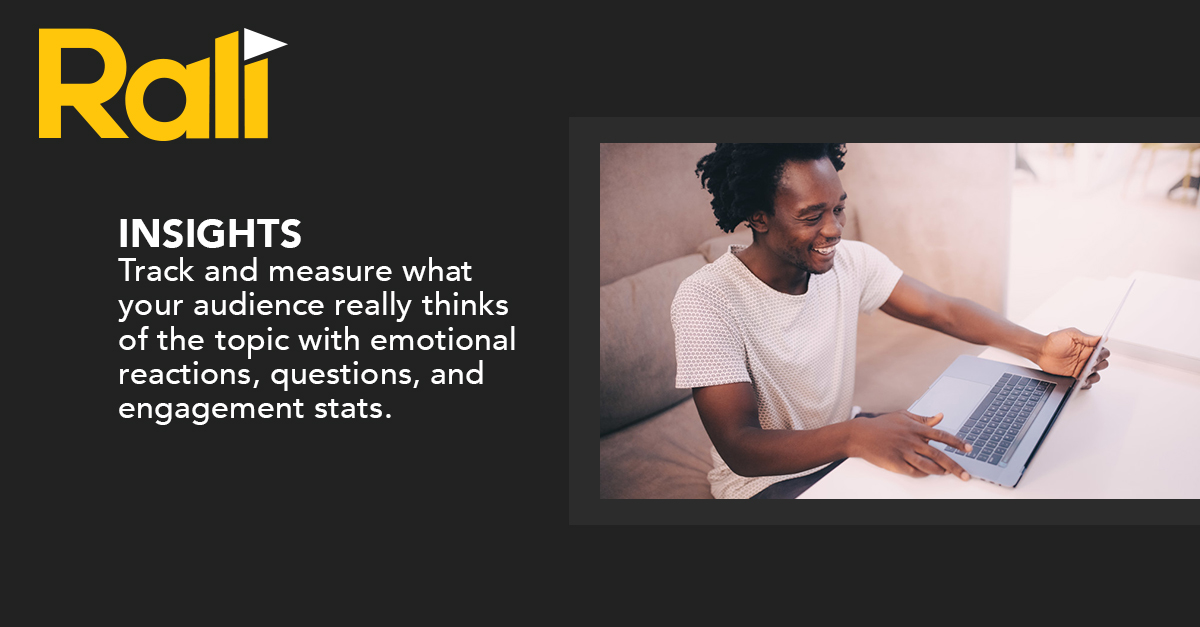 Why choose Rali?

INSIGHTS 📊

Easily track and measure how your team is feeling about the content in front of them with:

- Emotional Reactions
- Questions
- Engagement Stats

Try it free 👉 getrali.com

#videolearning
#audienceengagement
#audienceinsights