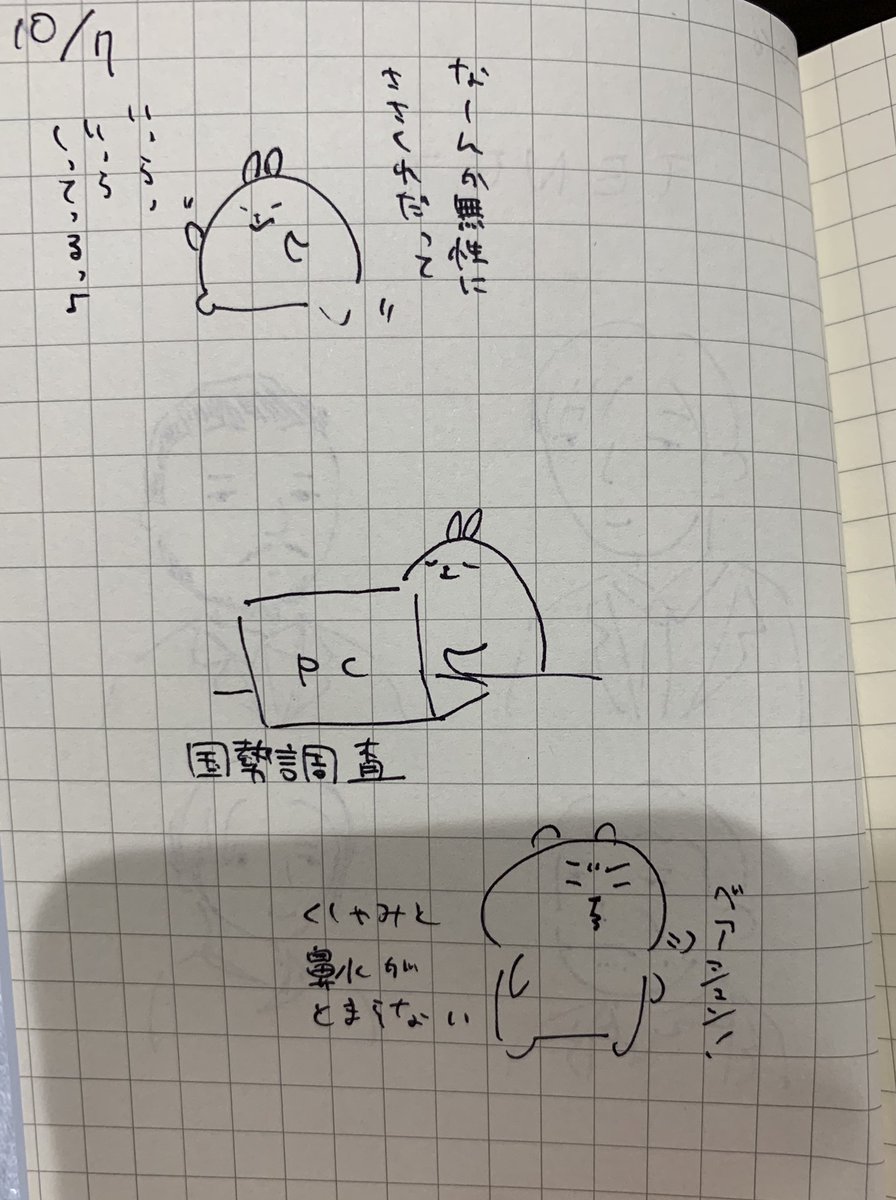 昨日と今日の日記。
#絵日記 