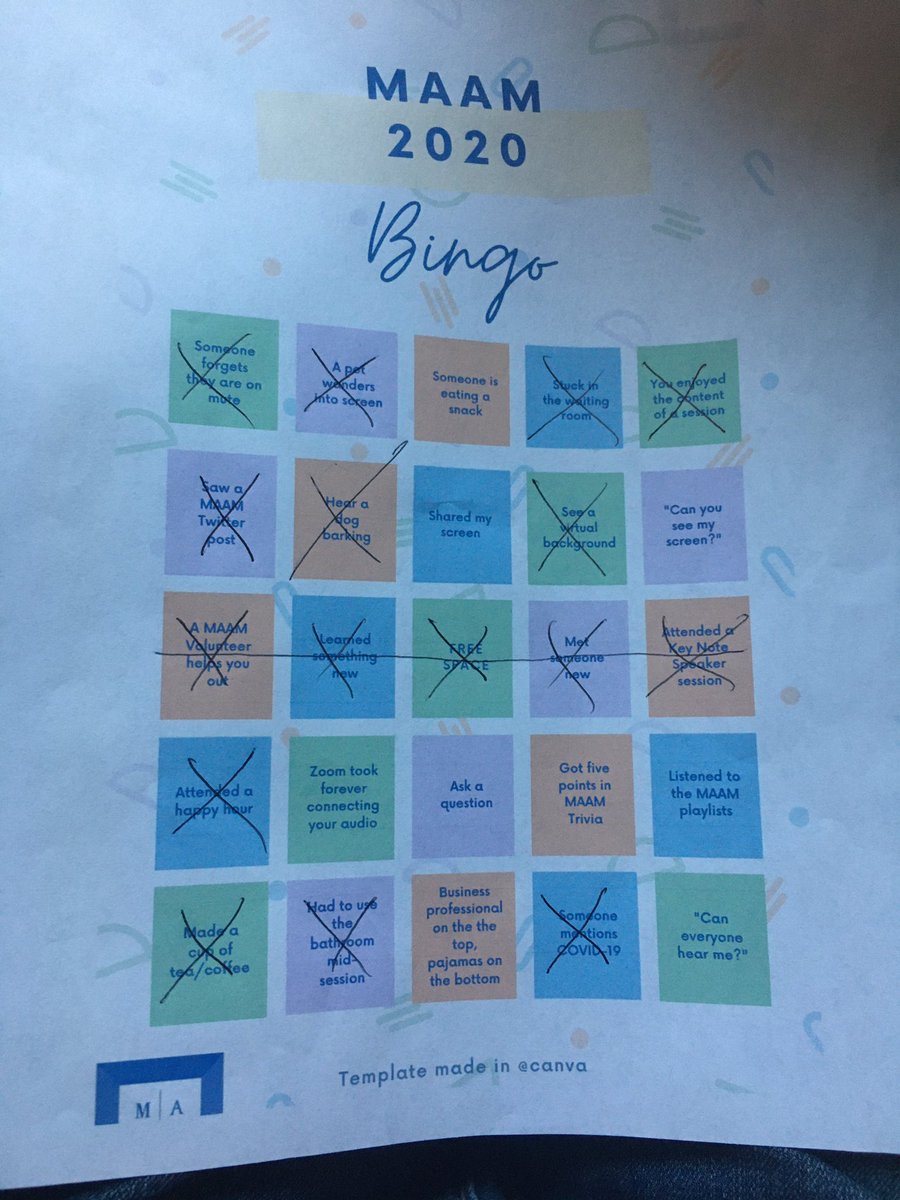 Hey @MAAM2020 where do I send my Bingo card?